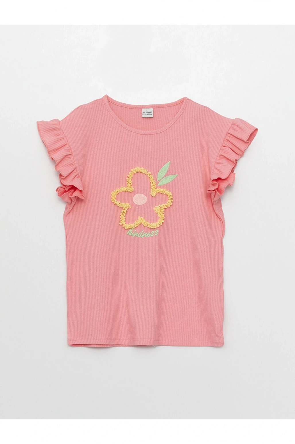 Bisiklet Yaka Baskılı Kısa Kollu Kız Çocuk Ve Tayt