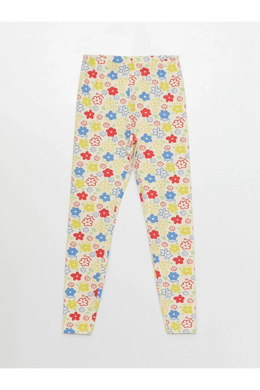 Bisiklet Yaka Baskılı Kısa Kollu Kız Çocuk Ve Tayt