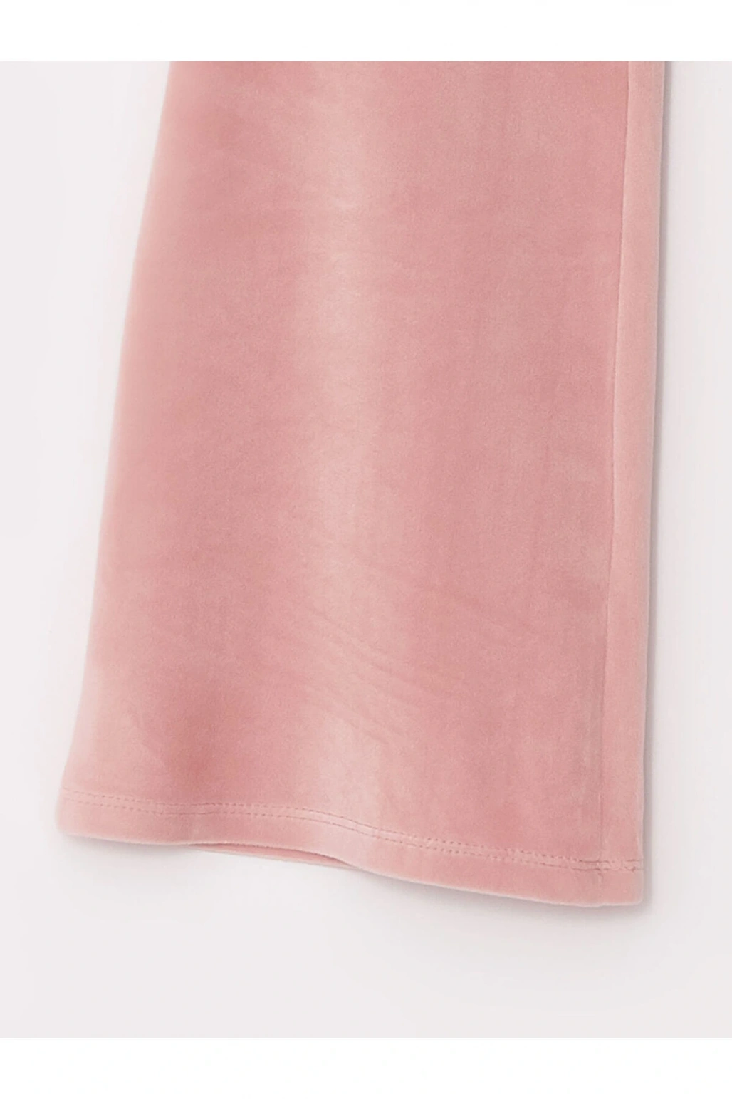 Beli Lastikli Basic Kadife Kız Çocuk Eşofman Altı