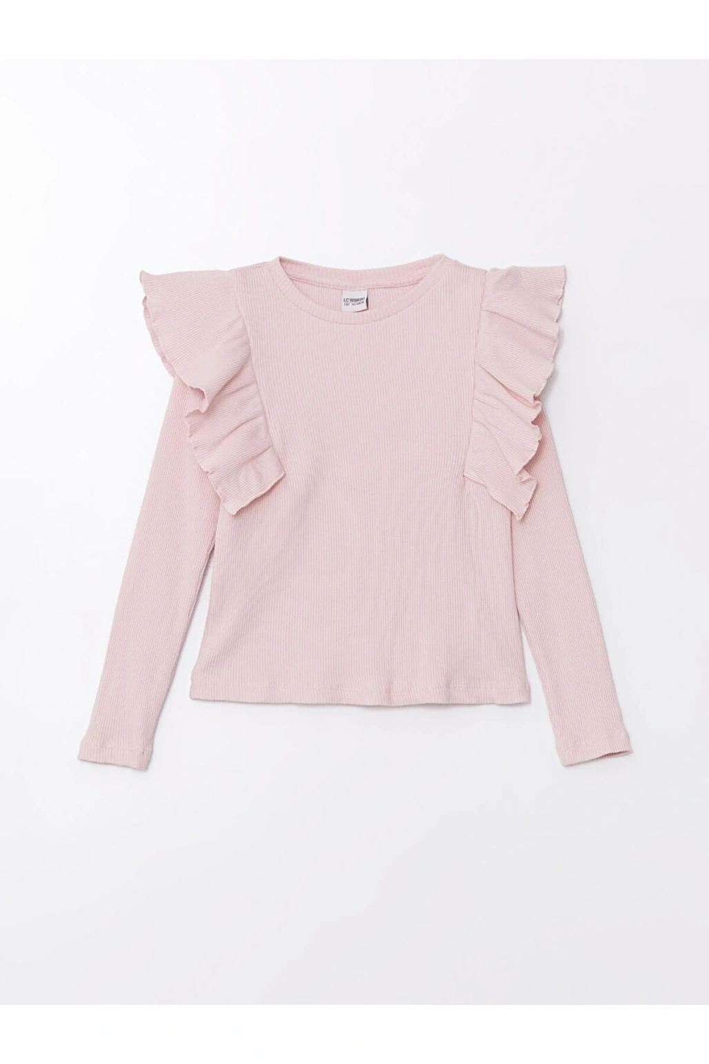 LCW Kids Bisiklet Yaka Basic Kız Çocuk Tişört (W4)