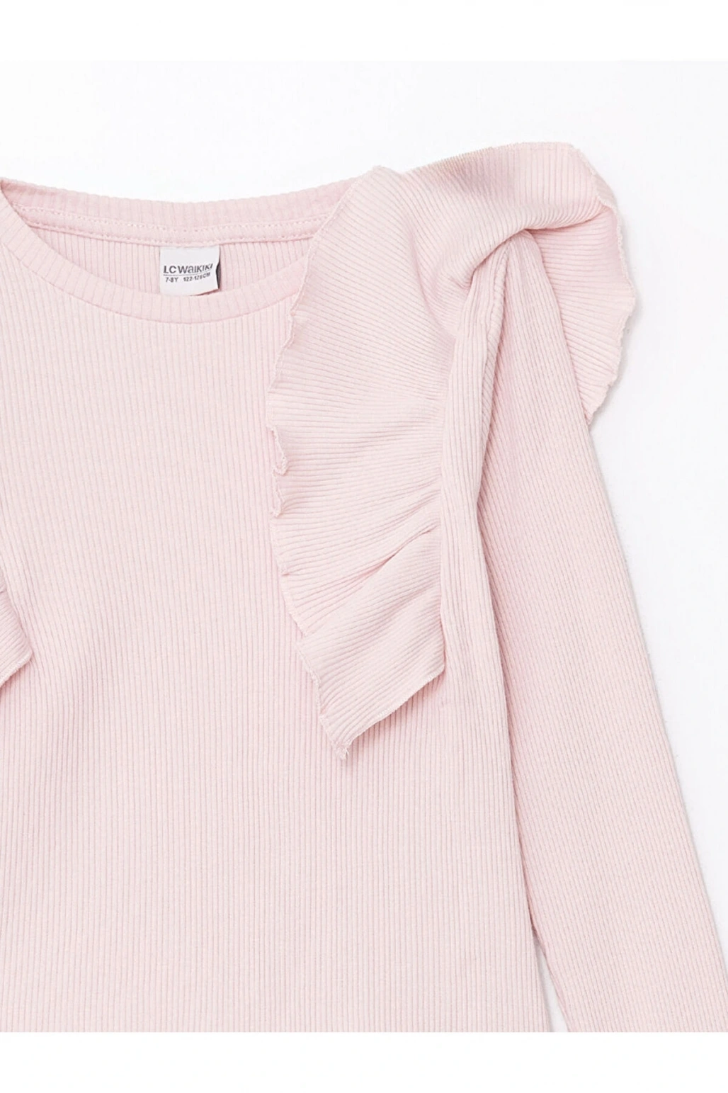 LCW Kids Bisiklet Yaka Basic Kız Çocuk Tişört (W4)