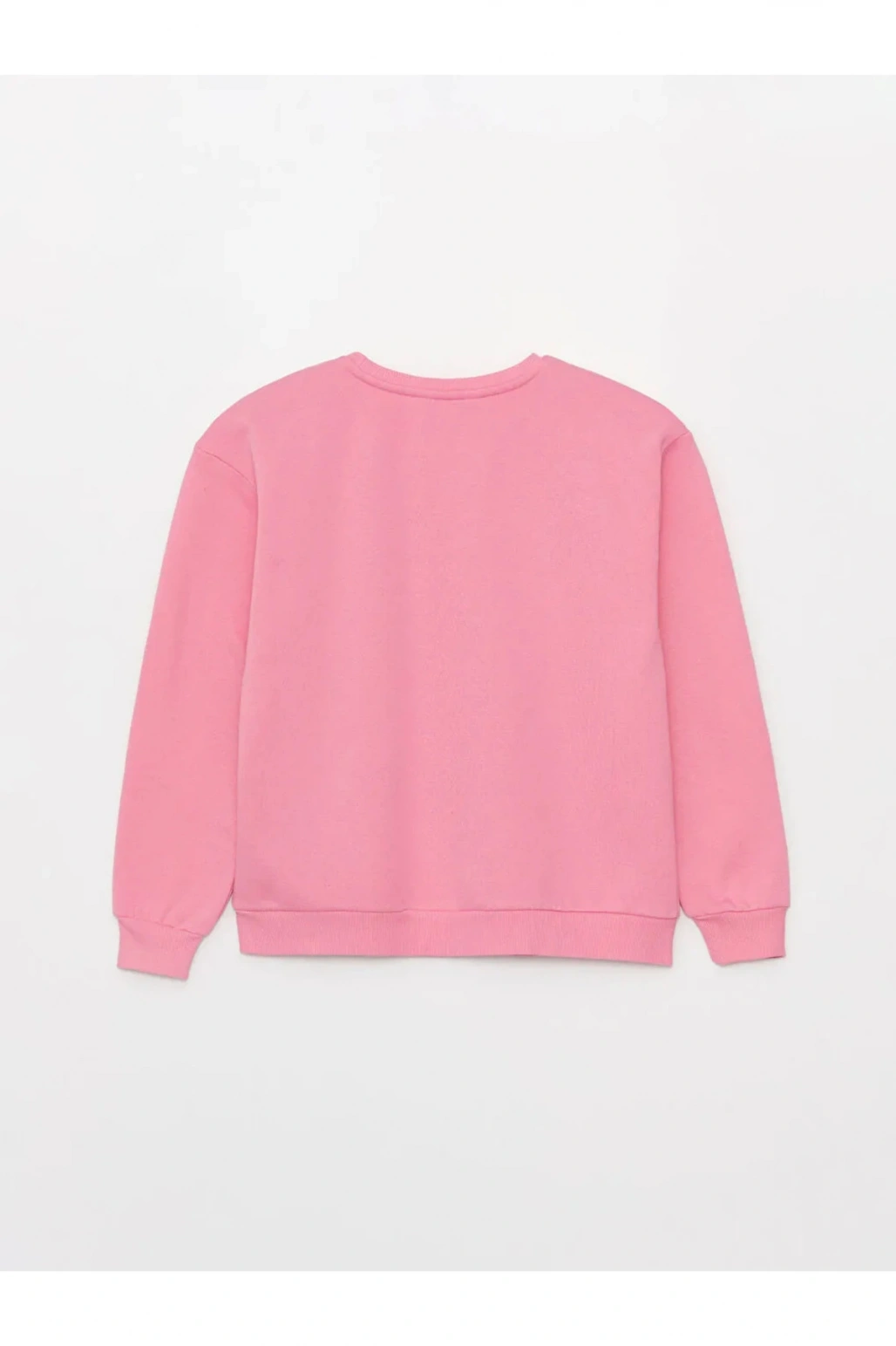 LCW Kids Bisiklet Yaka Baskılı Uzun Kollu Kız Çocuk Sweatshirt