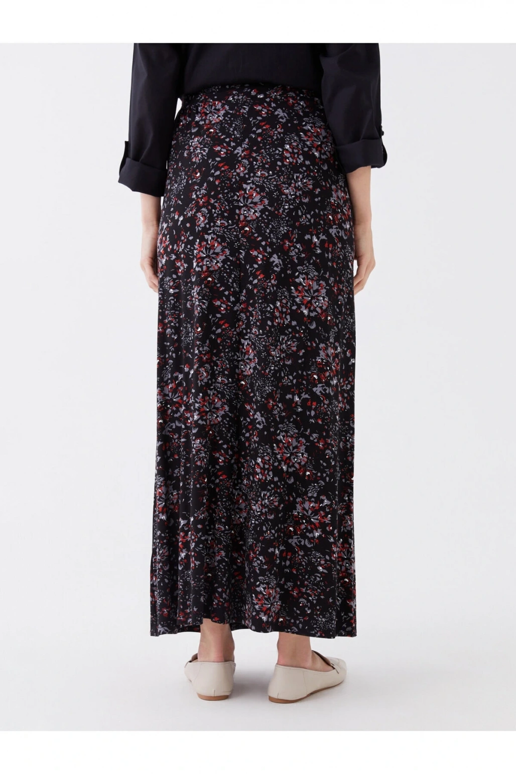 Grace Beli Lastikli Çiçekli Kadın Etek