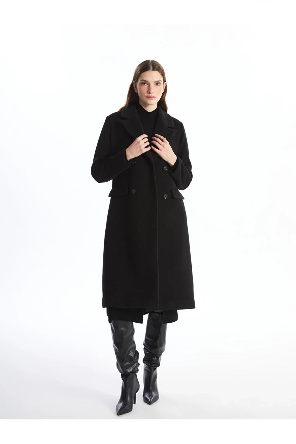 Ceket Yaka Kadin Kase Kaban - W47899Z8