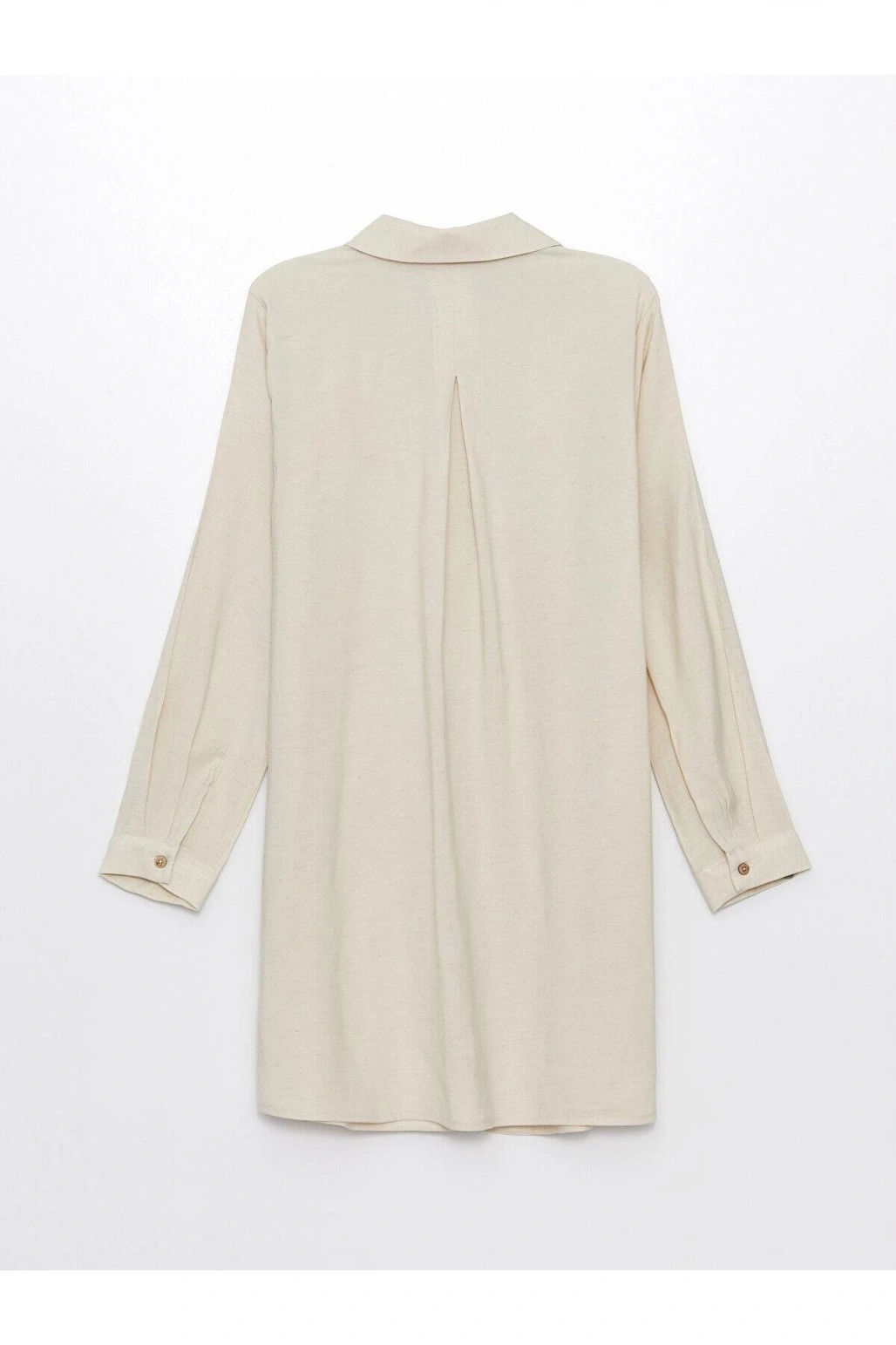 LCW Grace Düz Keten Karışımlı Kadın Gömlek Tunik