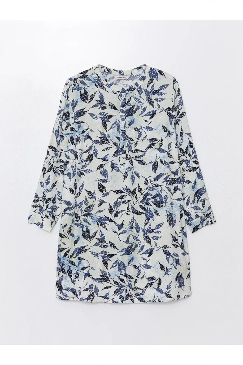 LCW Grace Bisiklet Yaka Desenli Kadın Gömlek Tunik