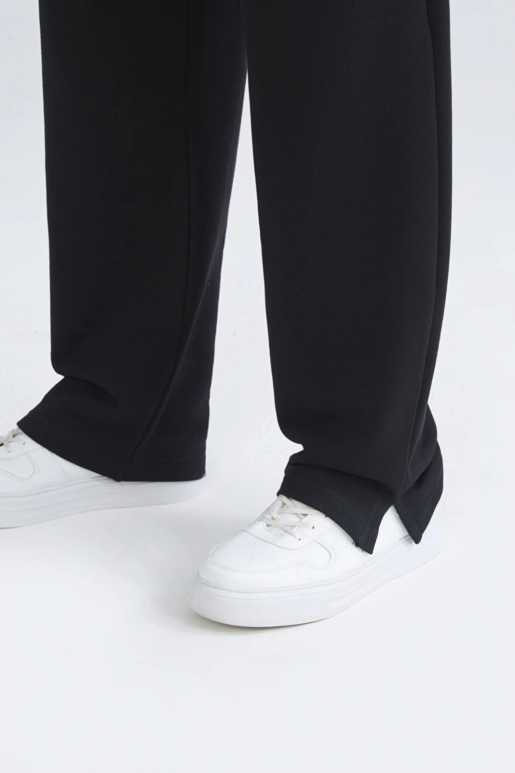 XSIDE Siyah Rahat Kalıp Erkek Eşofman Altı