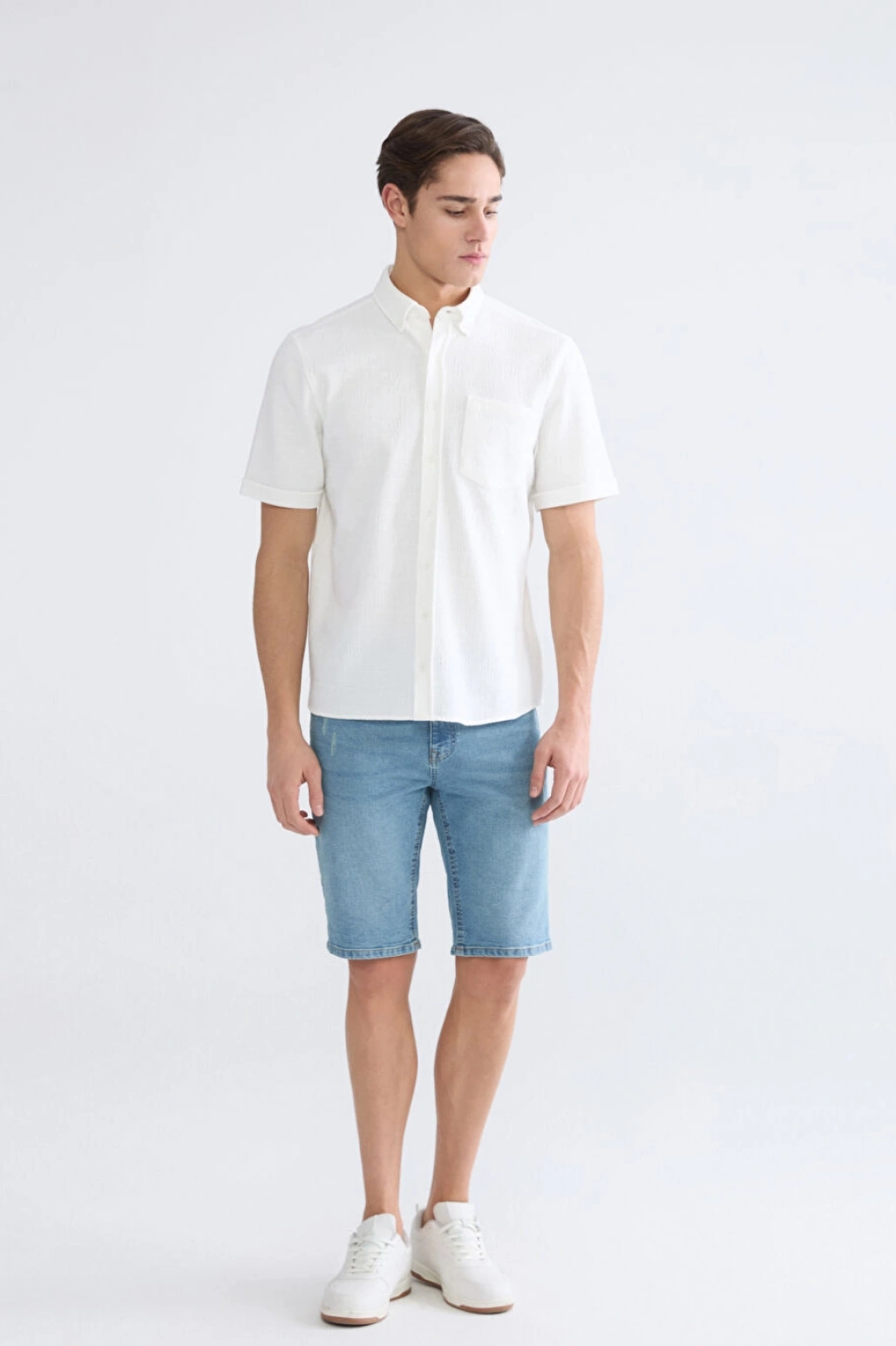 CWAIKIKI Classic Beyaz Regular Fit Erkek Gömlek