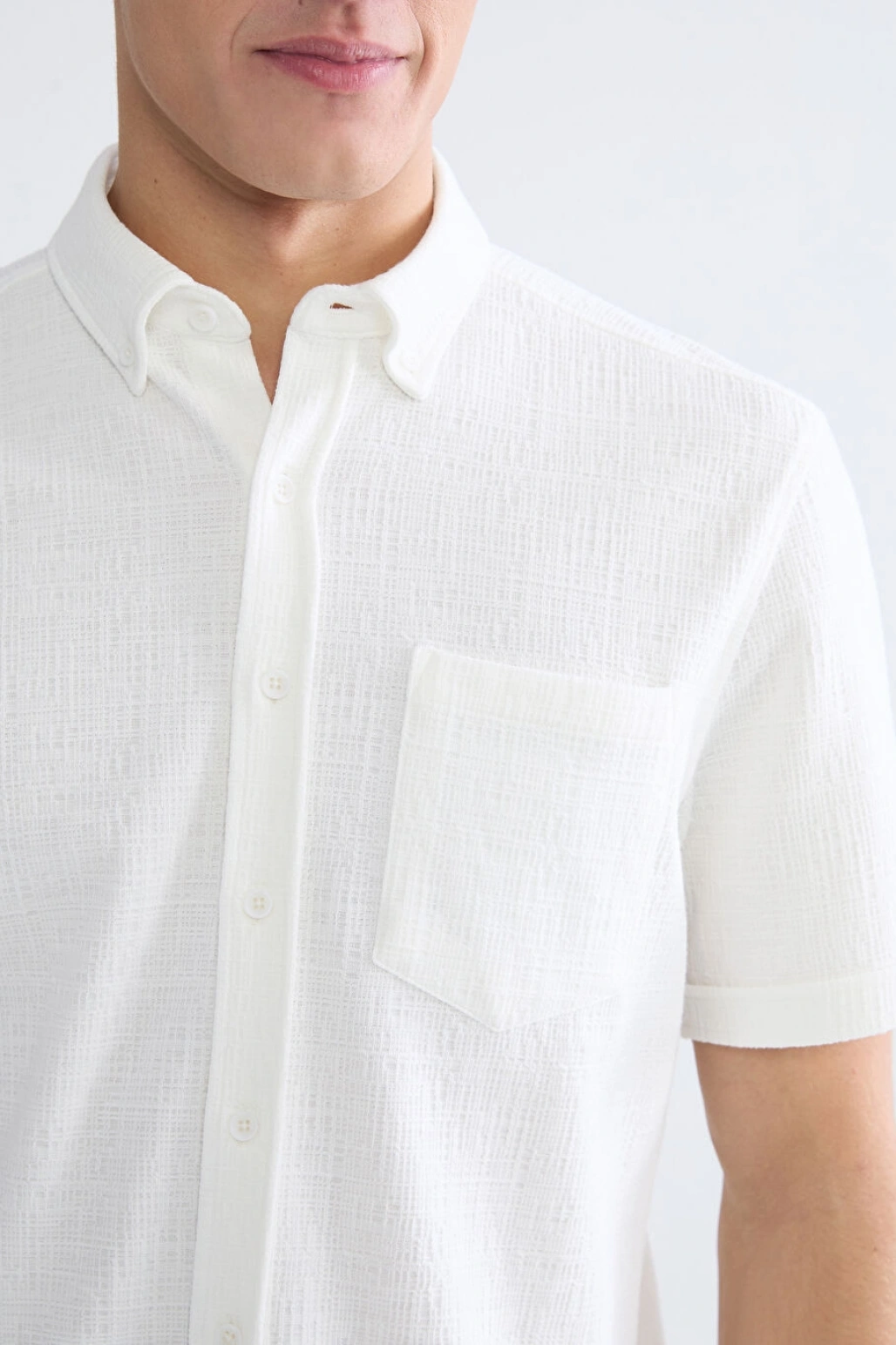 CWAIKIKI Classic Beyaz Regular Fit Erkek Gömlek