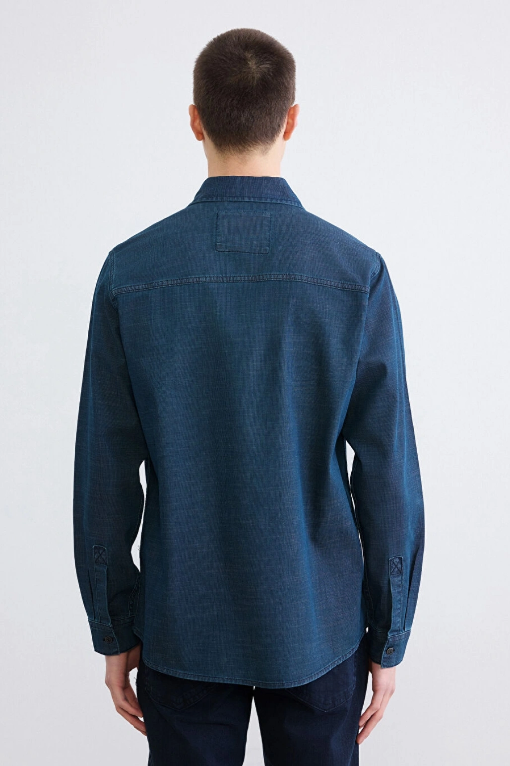 LCW Jeans Indigo Regular Fit Erkek Jean Gömlek