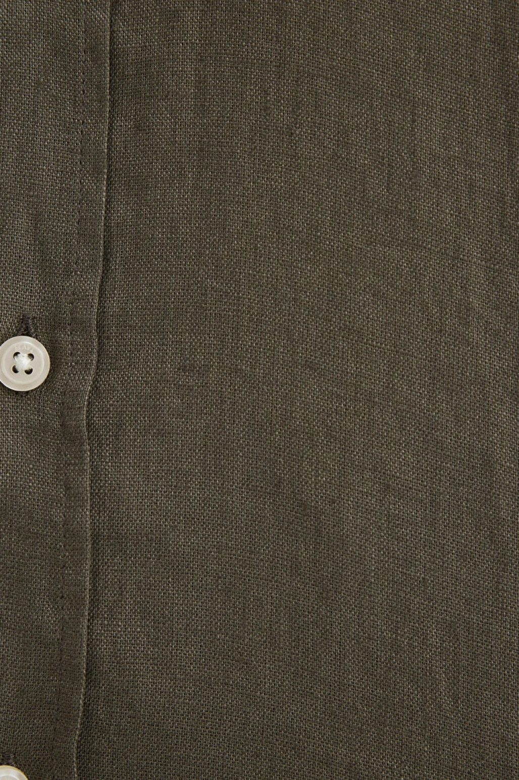 Haki Keten Gömlek