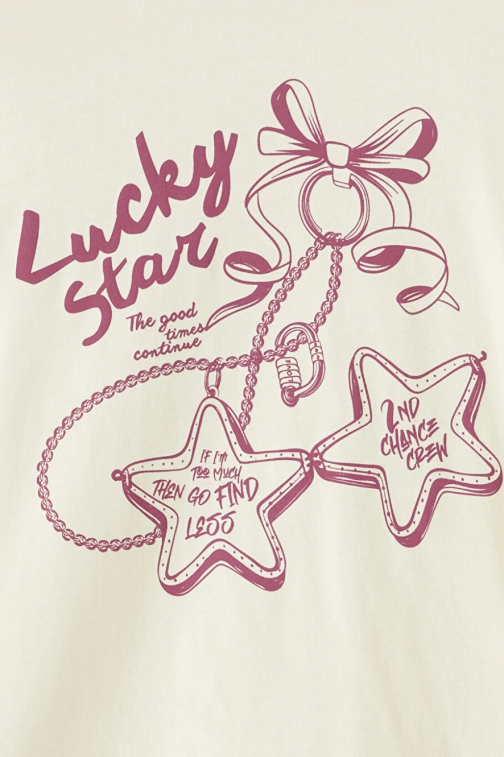 LCW Kids Ekru Baskılı Kız Çocuk Tişört 2li