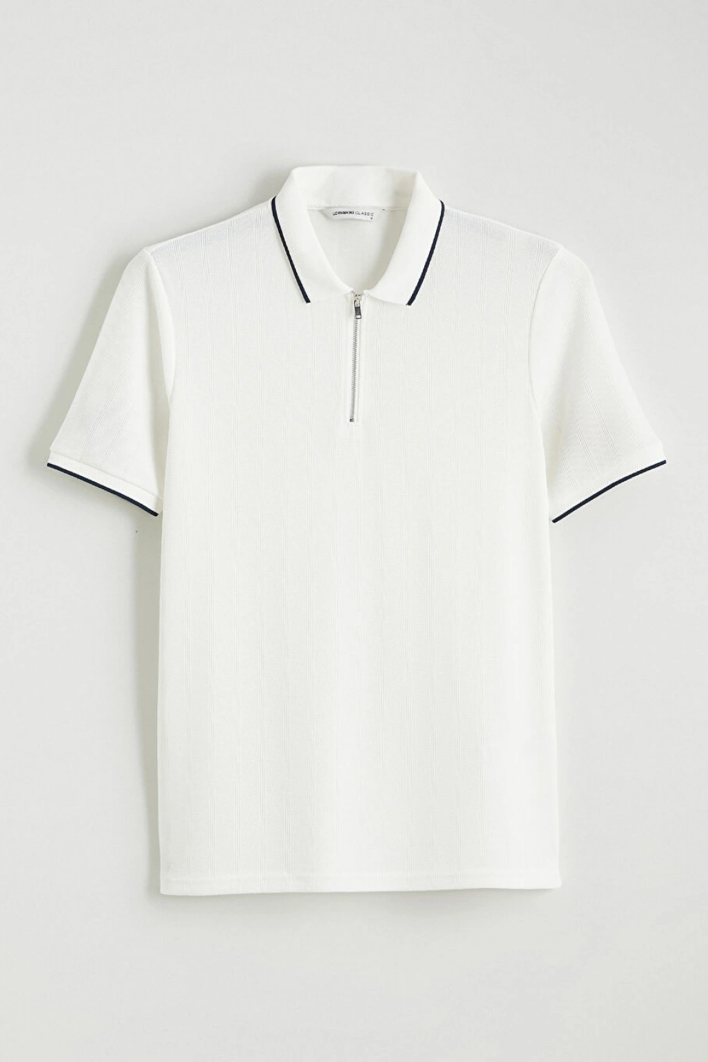 LCWAIKIKI Classic Beyaz Polo Yaka Erkek Tişört