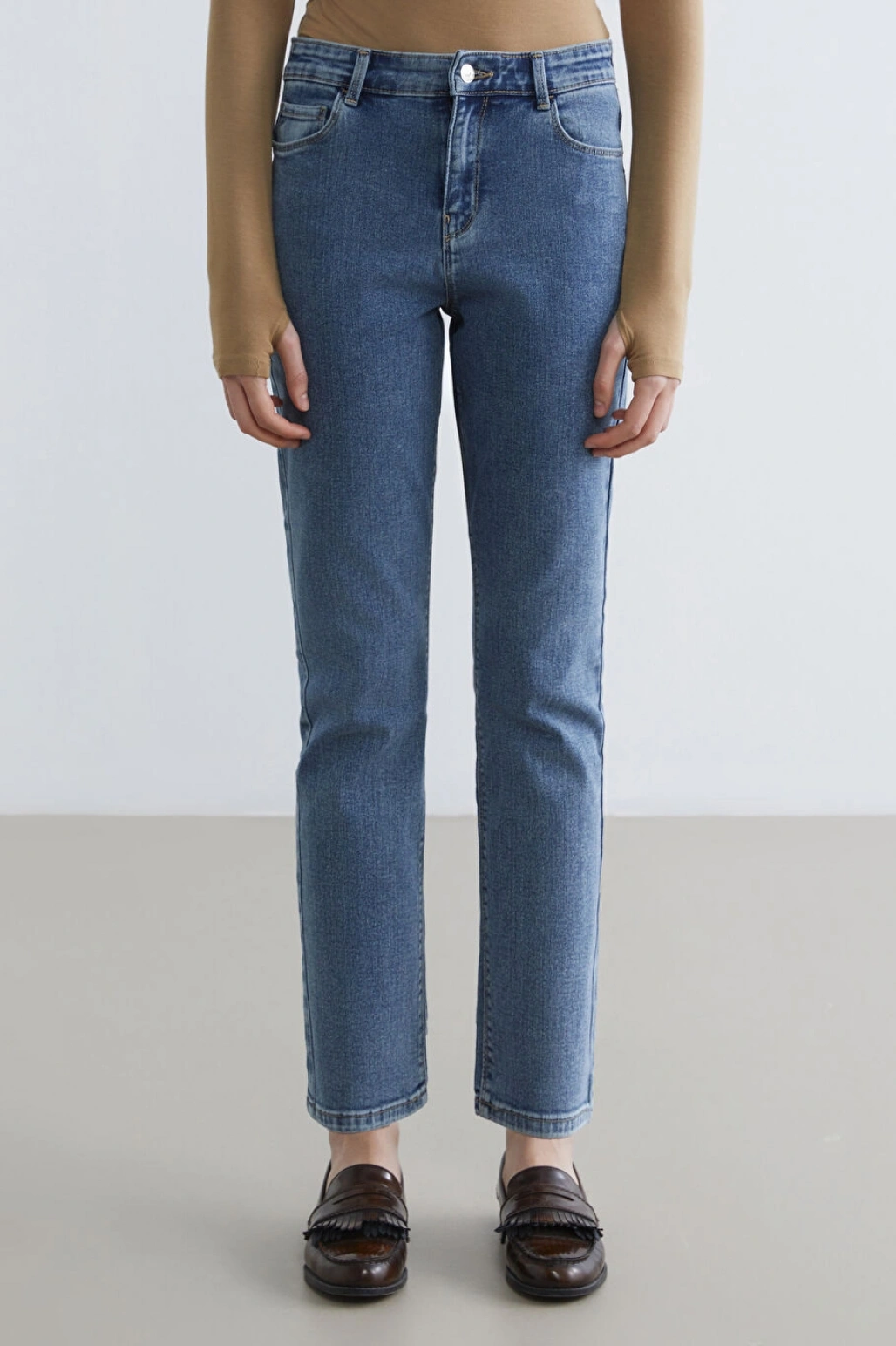 LCWAIKIKI Classic Indigo Yüksek Bel Slim Fit Kadın Jean Pantolon