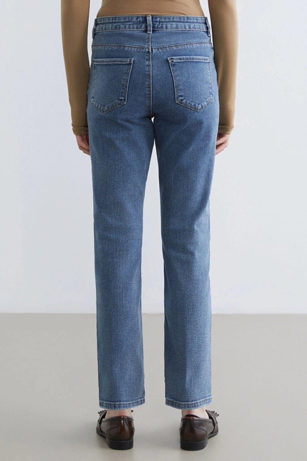 LCWAIKIKI Classic Indigo Yüksek Bel Slim Fit Kadın Jean Pantolon