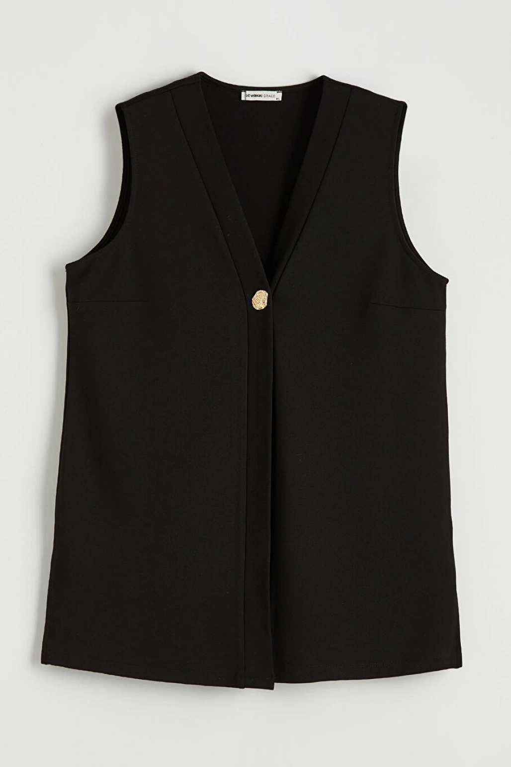 LCW Grace Siyah V Yaka Kadın Yelek