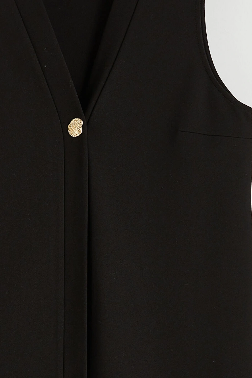 LCW Grace Siyah V Yaka Kadın Yelek