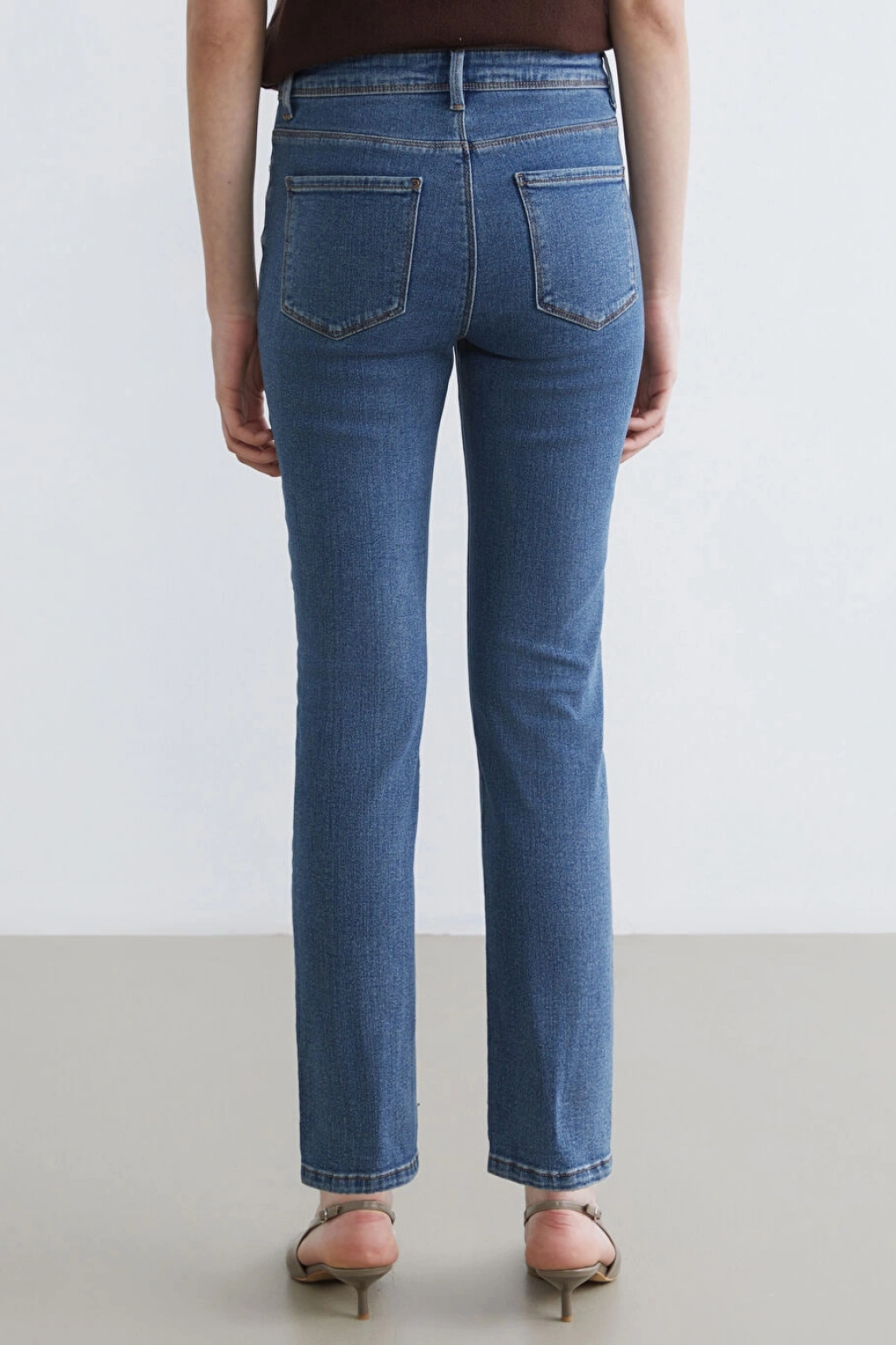 LCWAIKIKI Classic Indigo Yüksek Bel Slim Fit Kadın Jean Pantolon