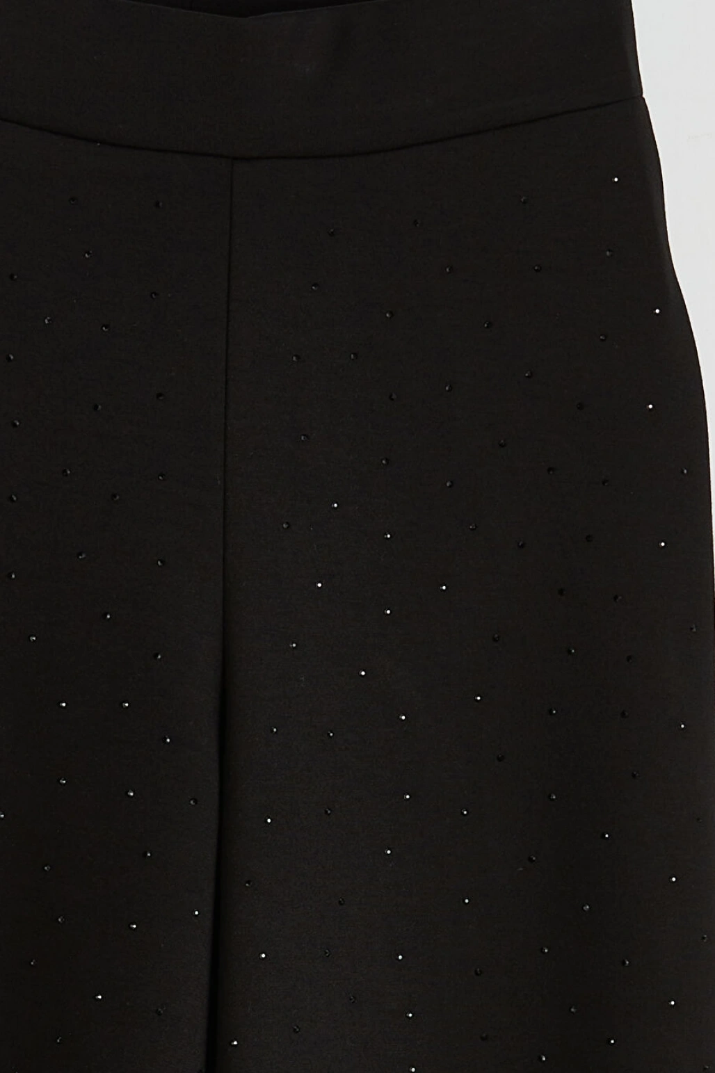 LCW Modest Siyah Beli Lastikli Geniş Paça Kadın Eşofman Altı