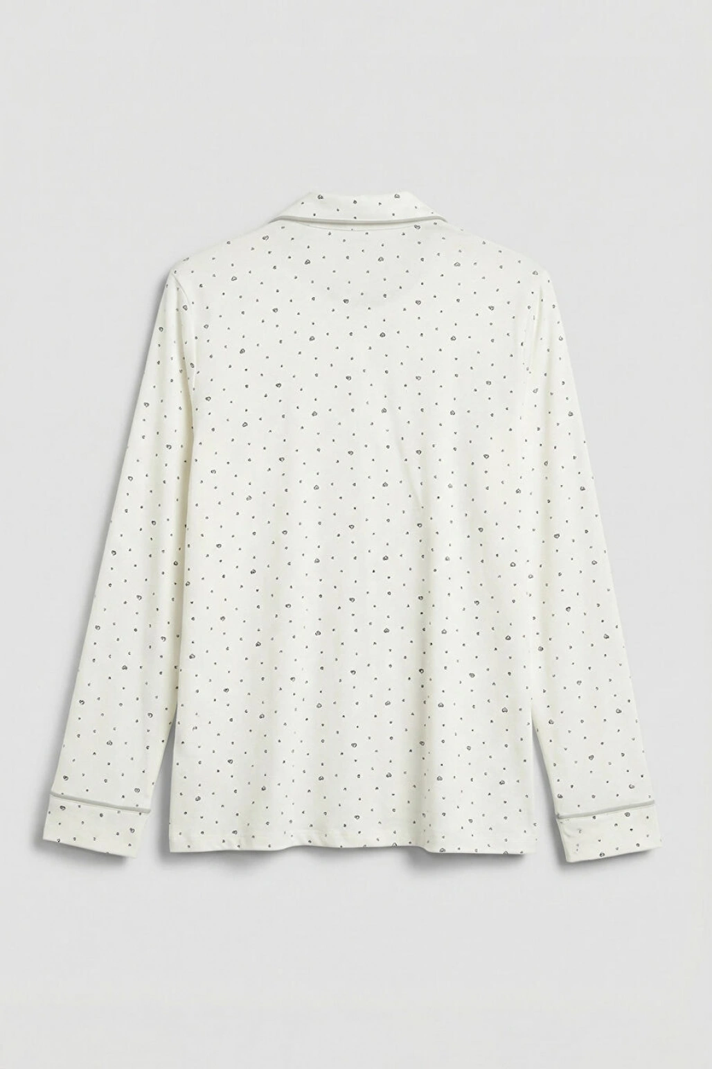 LCW DREAM Ekru Gömlek Yaka Çiçekli Kadın Pijama Takım