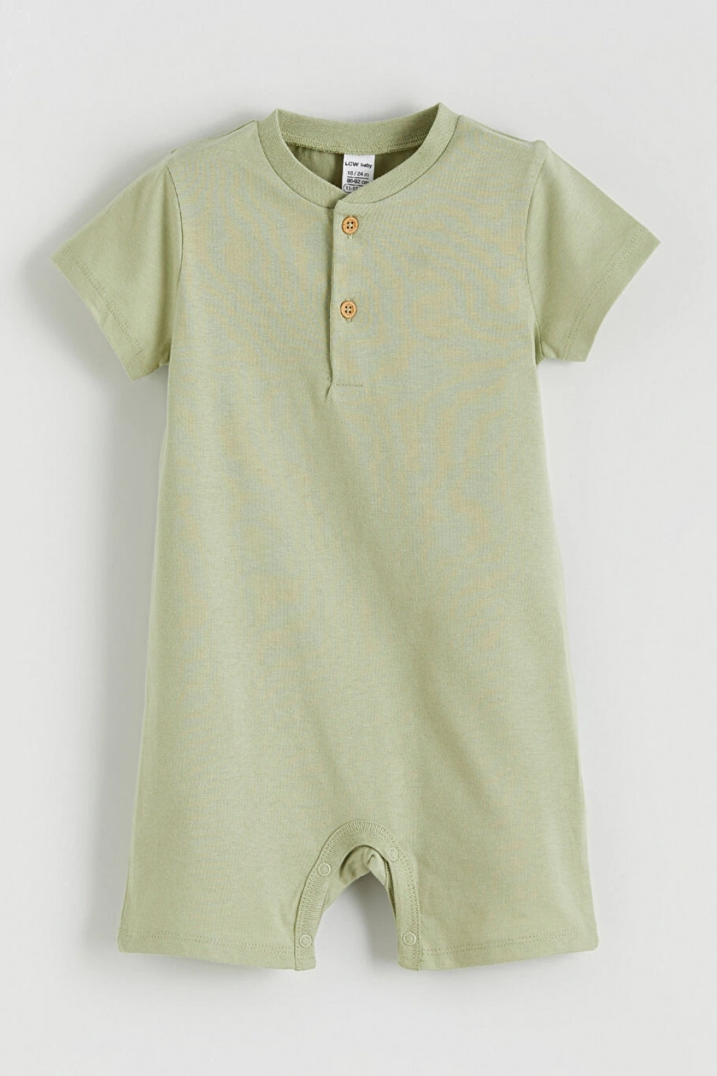 LCW baby Yeşil Baskılı Erkek Bebek Tulum 2li