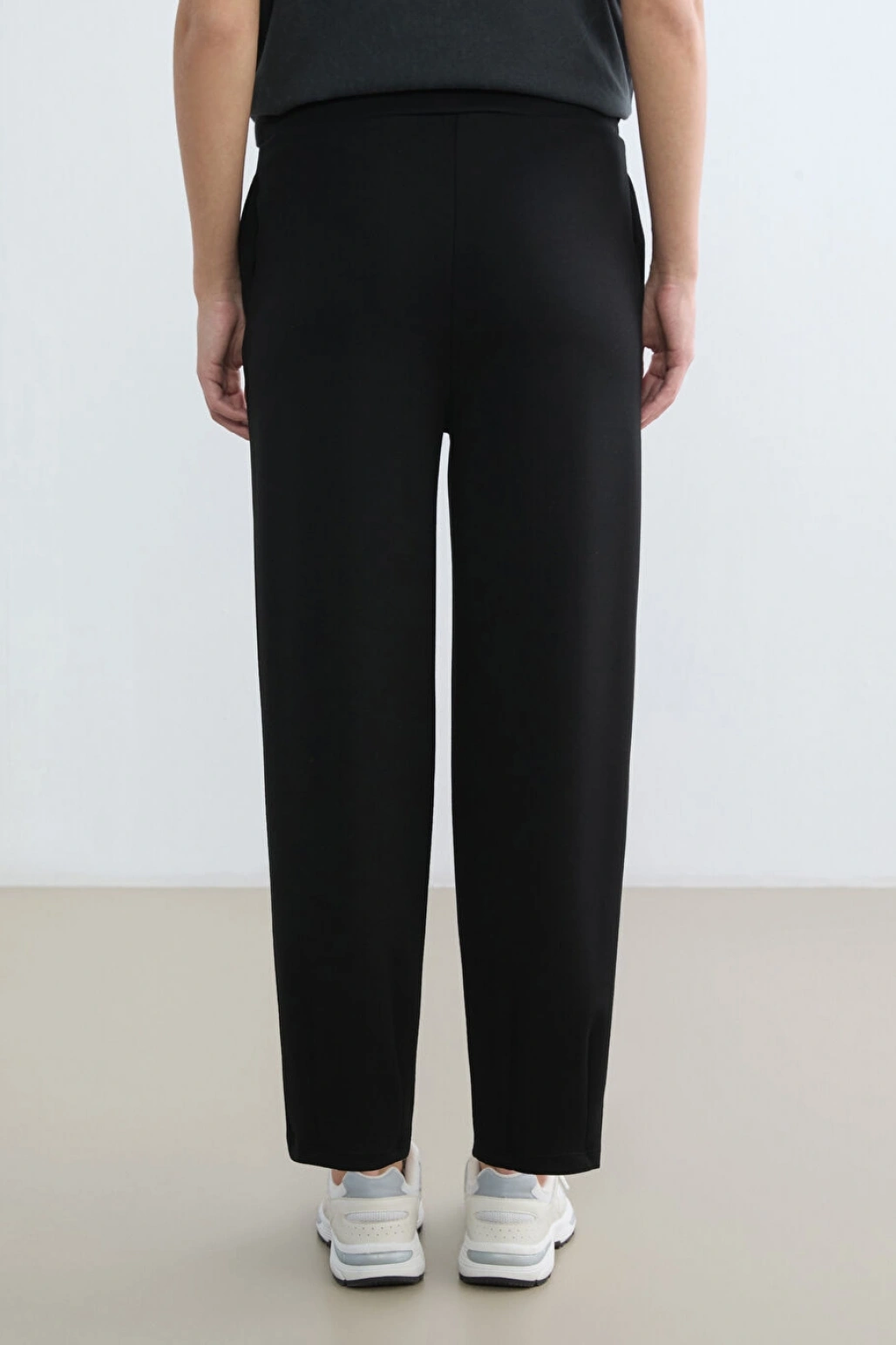 LCWAIKIKI Classic Siyah Beli Lastikli Soft Touch Kadın Eşofman Altı