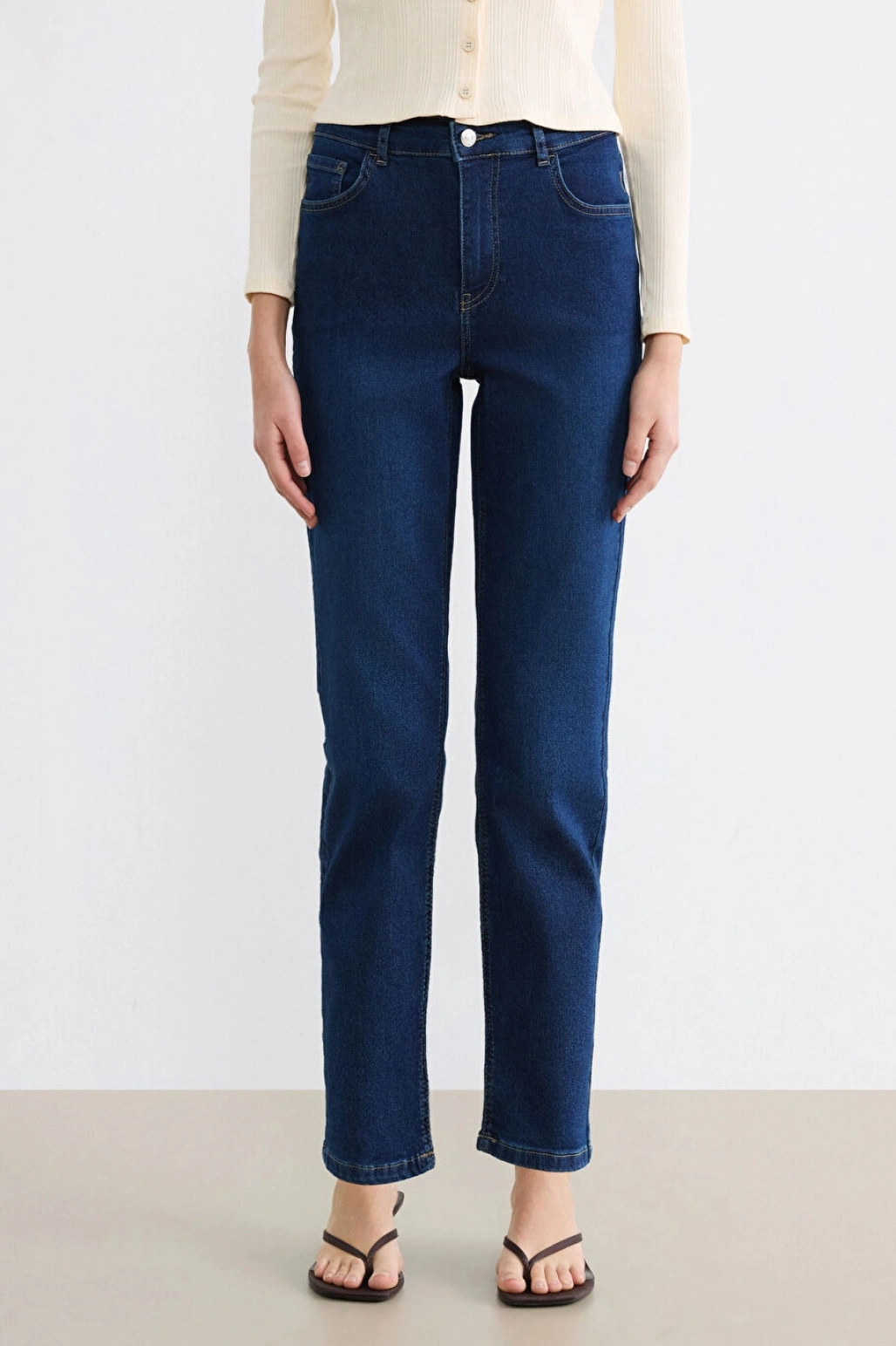 LCWAIKIKI Classic Indigo Jüpiter Süper Skinny Fit Kadın Jean Pantolon