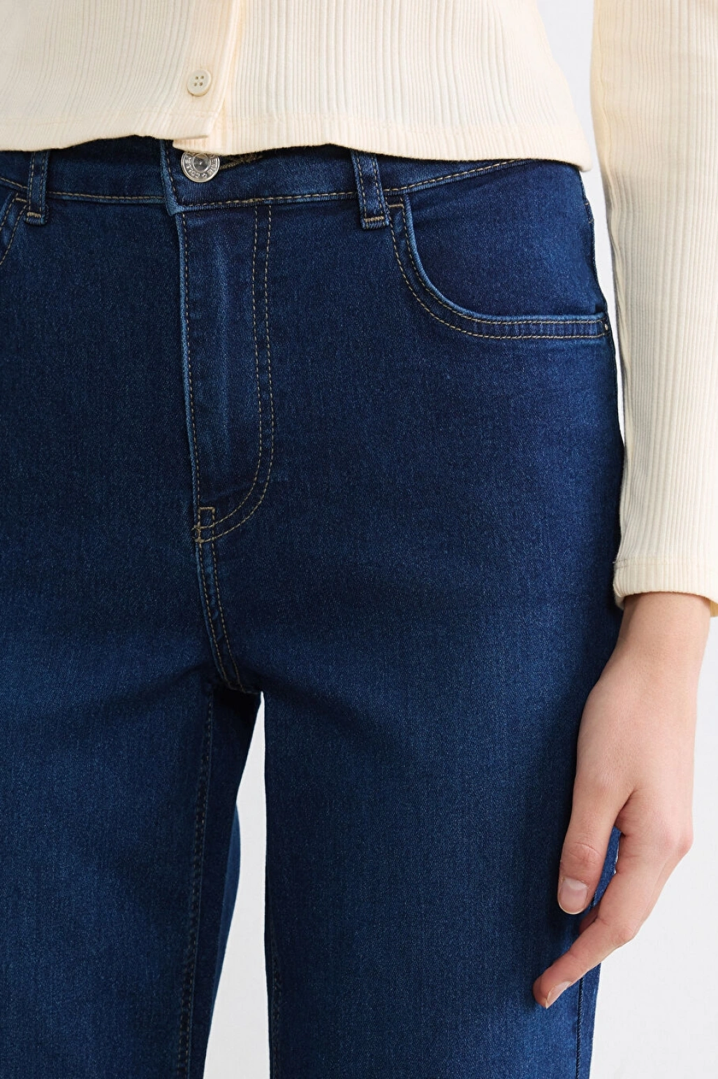 LCWAIKIKI Classic Indigo Jüpiter Süper Skinny Fit Kadın Jean Pantolon