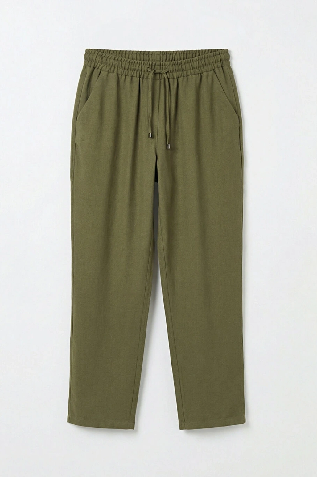 LCWAIKIKI Classic Haki Beli Lastikli Kadın Pantolon