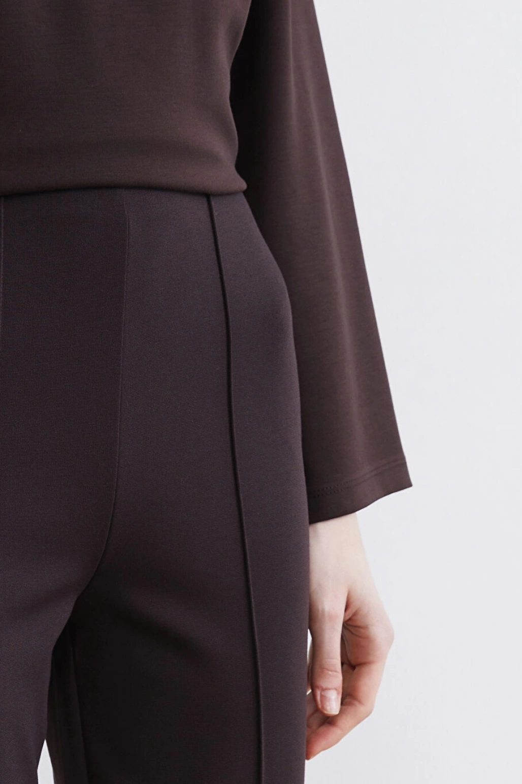 LCW Modest Kahverengi Yüksek Bel Slim Fit Kadın Pantolon