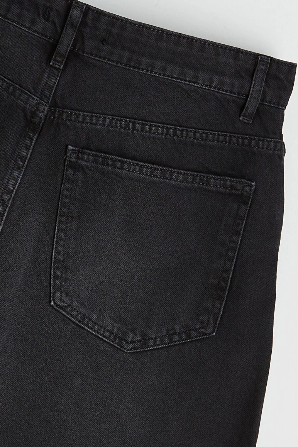 XSIDE Siyah Loose Fit Erkek Jean Şort