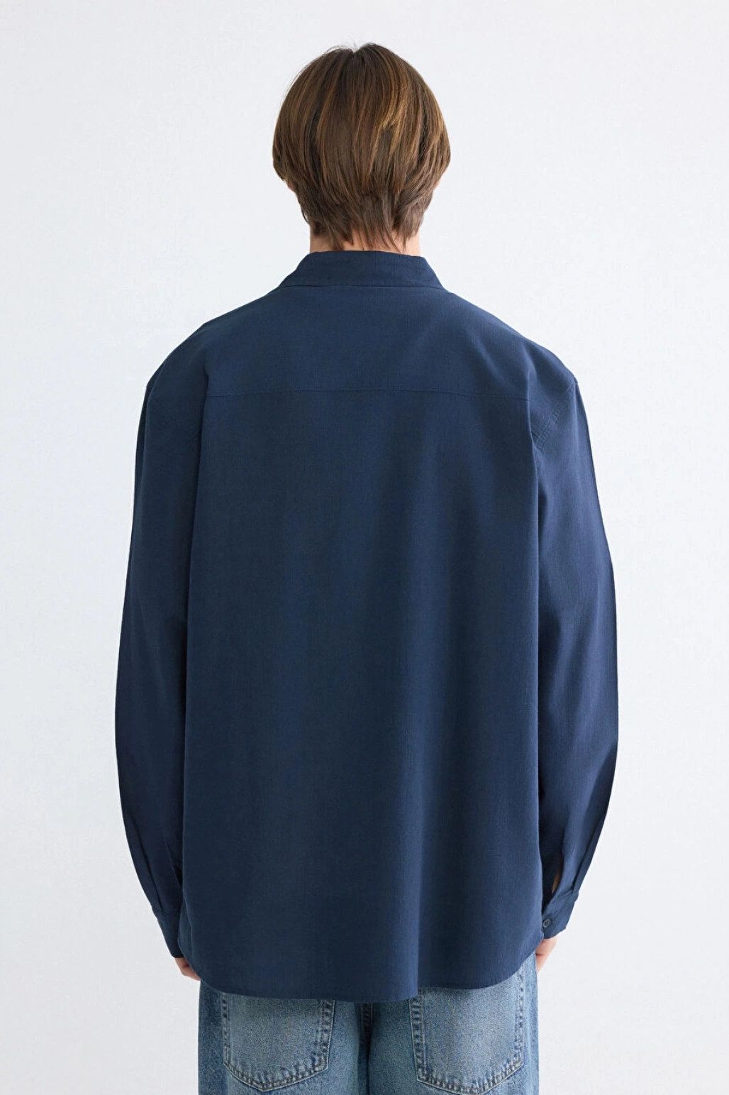 XSIDE Lacivert Regular Fit Poplin Erkek Gömlek