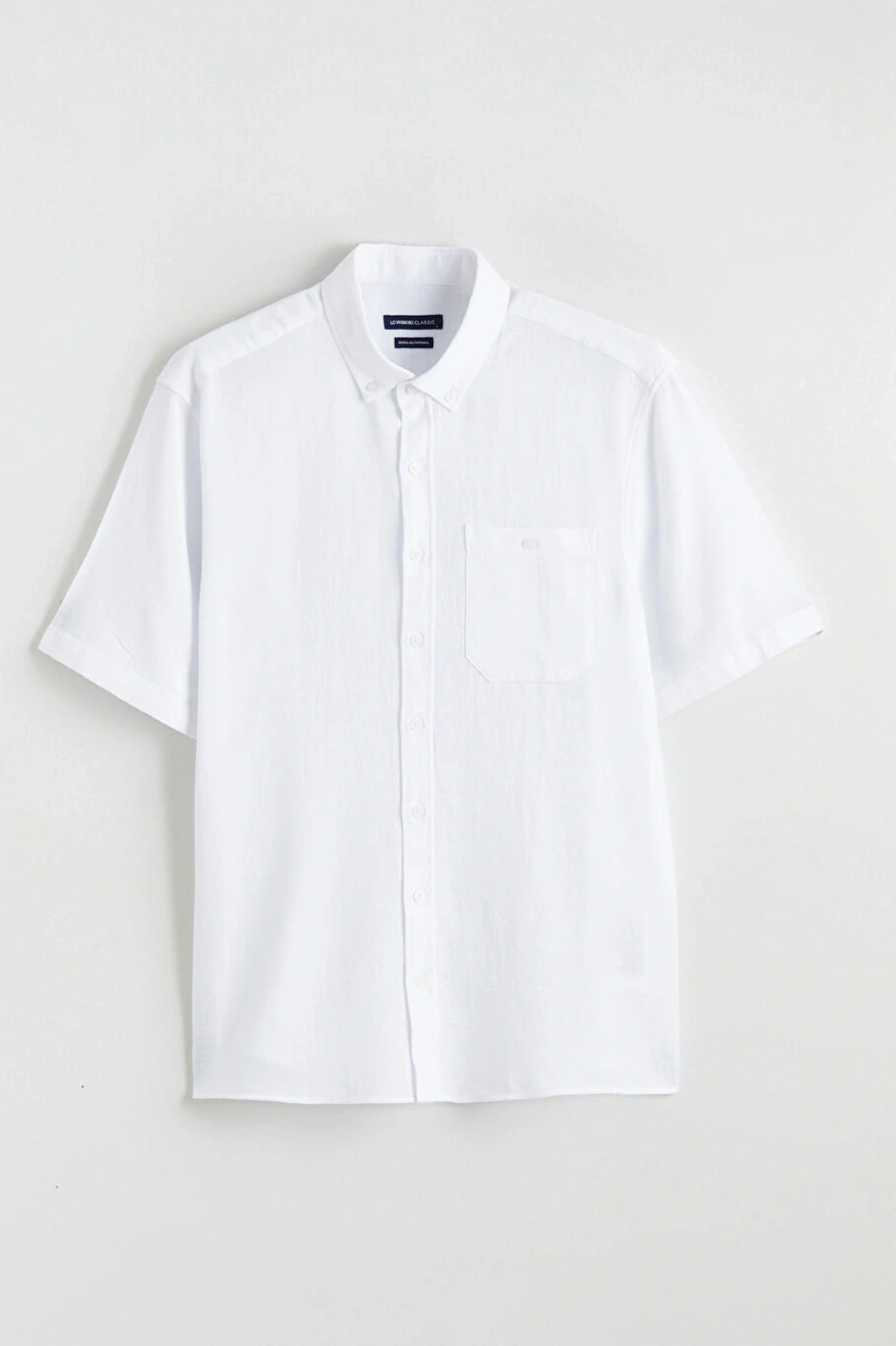 LCWAIKIKI Classic Beyaz Regular Fit Poplin Erkek Gömlek