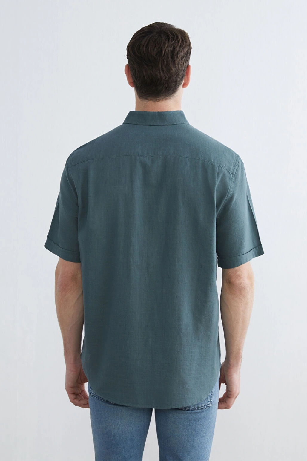 LCWAIKIKI Classic Yeşil Regular Fit Poplin Erkek Gömlek