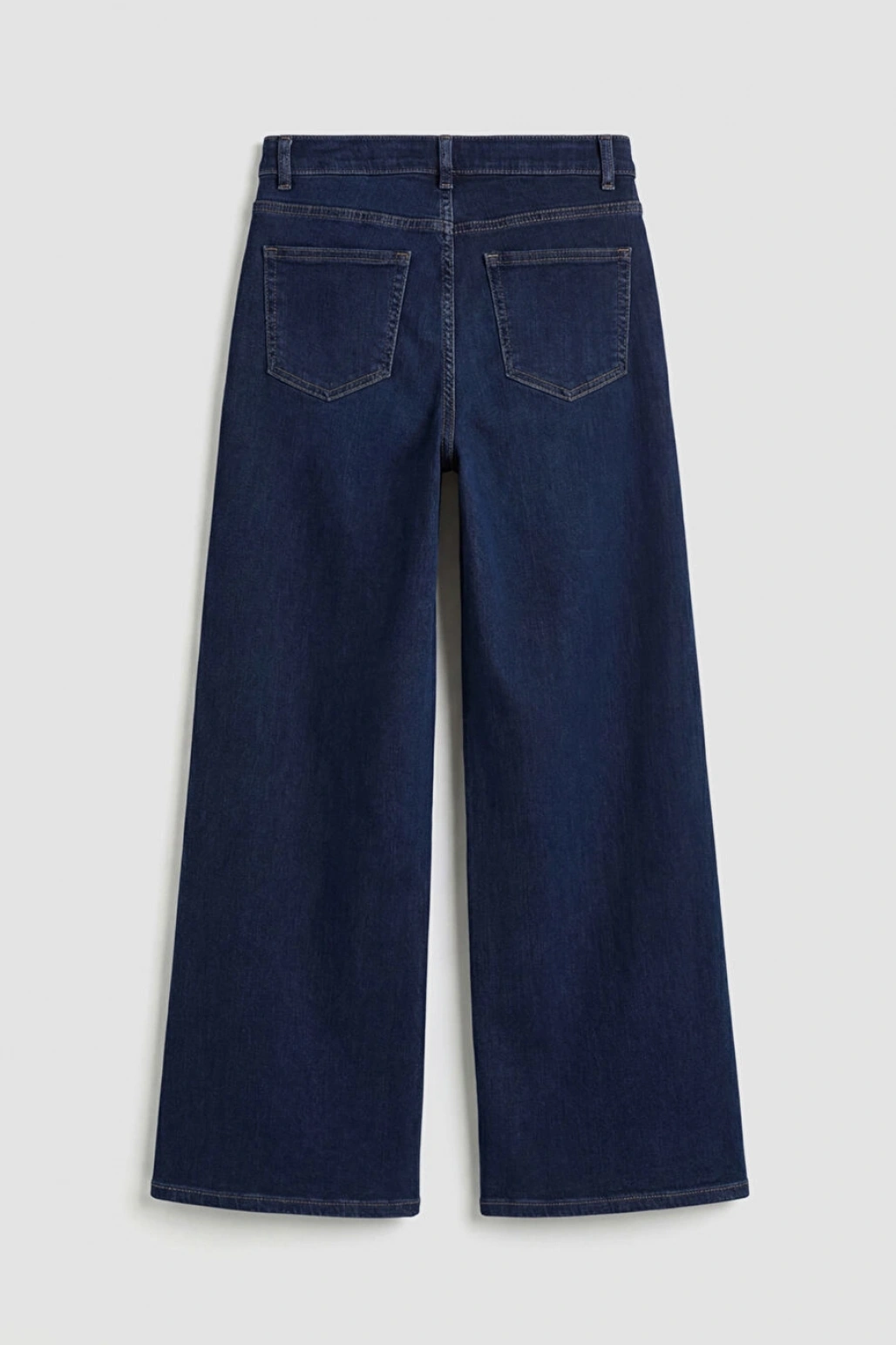 LCWAIKIKI Classic Indigo Yüksek Bel Wideleg Kadın Jean Pantolon