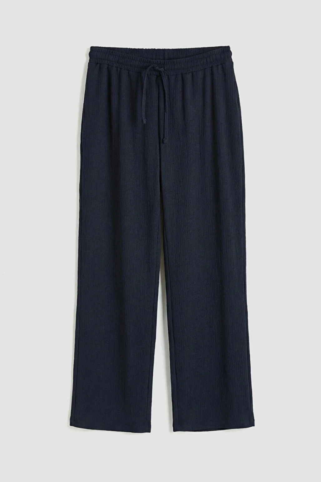 LCW Comfort Lacivert Beli Lastikli Dokulu Kadın Pantolon