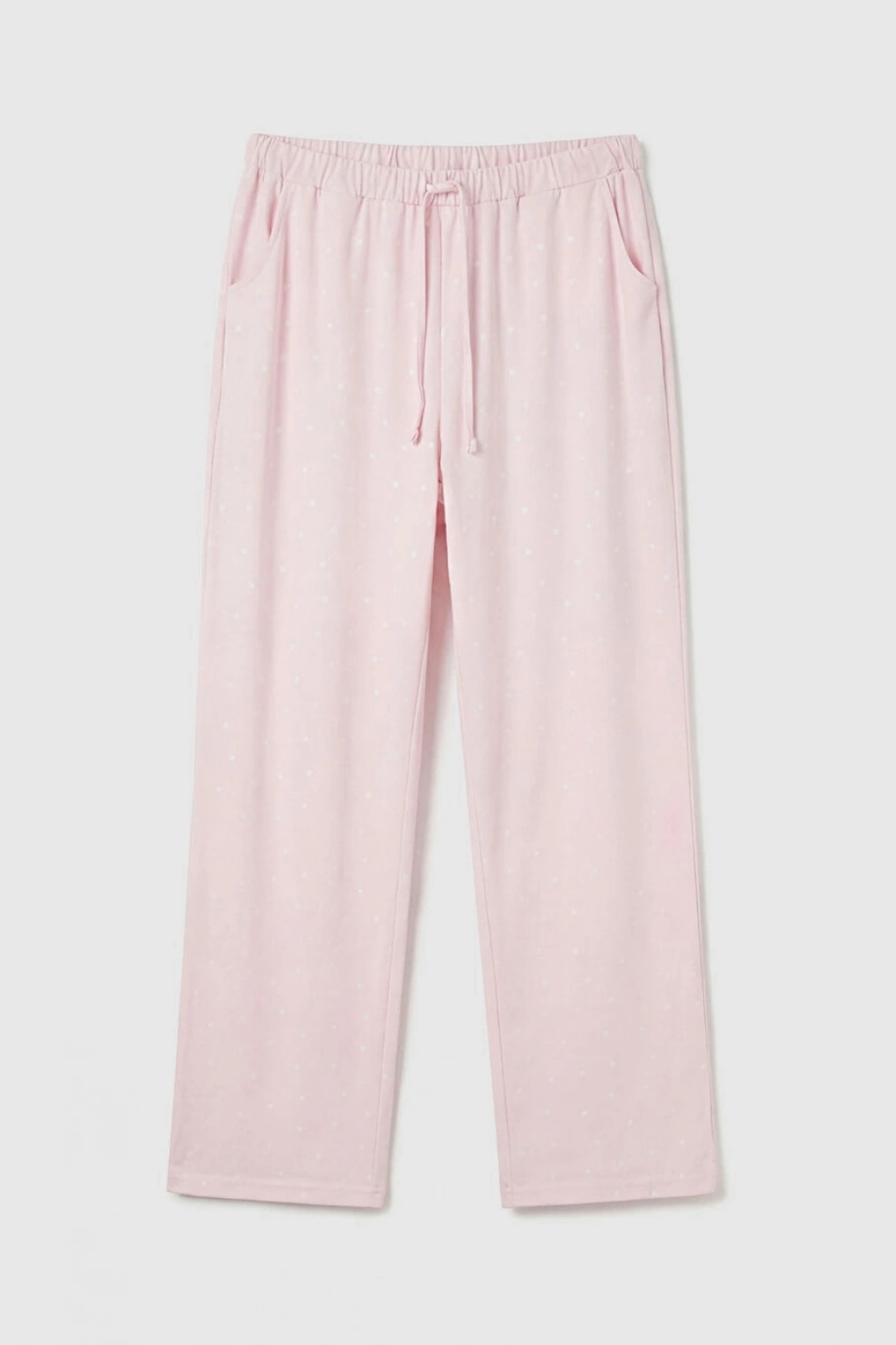 LCW DREAM Pembe Beli Lastikli Puantiyeli Kadın Pijama Alt