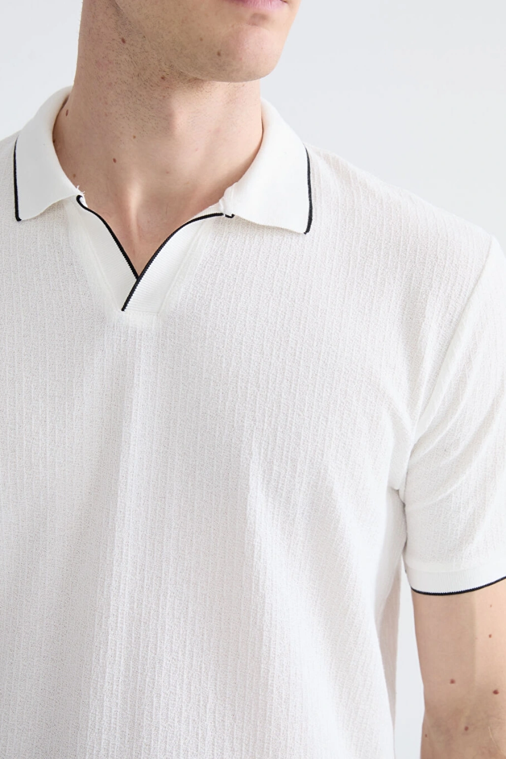 LCWAIKIKI Classic Ekru Polo Yaka Erkek Tişört