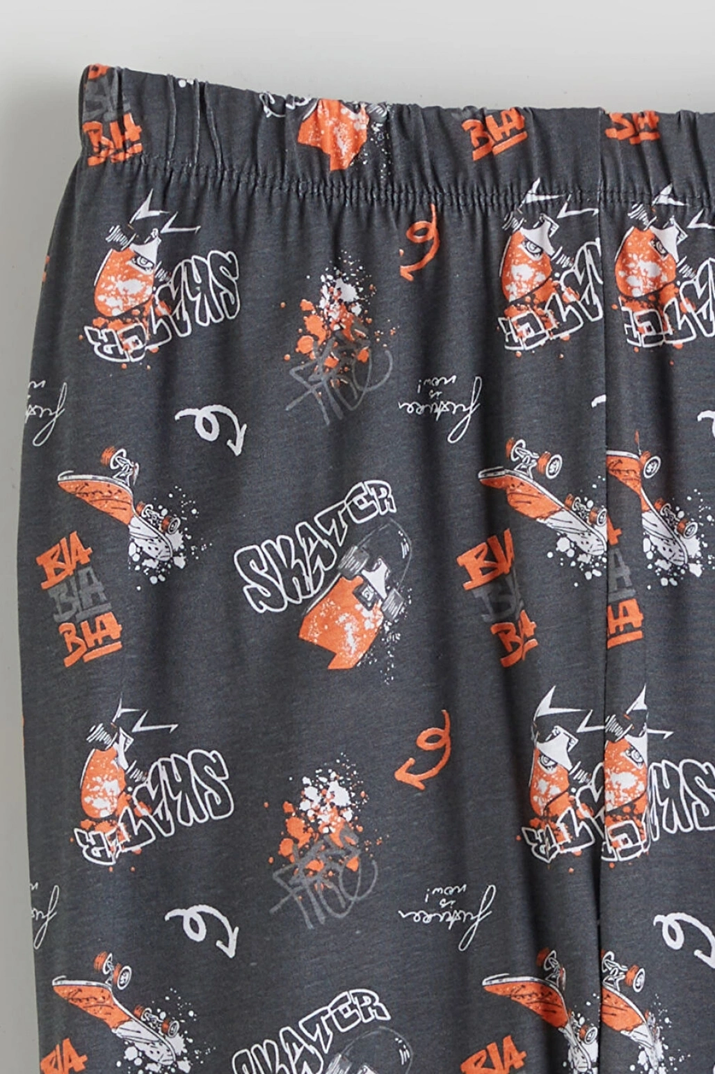 LCW Kids Turuncu Baskılı Erkek Çocuk Pijama Takımı