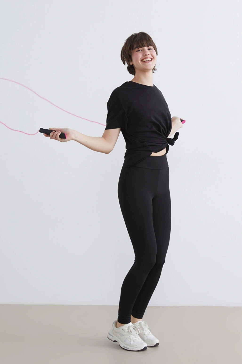 XSIDE Siyah Yüksek Bel Kadın Tayt