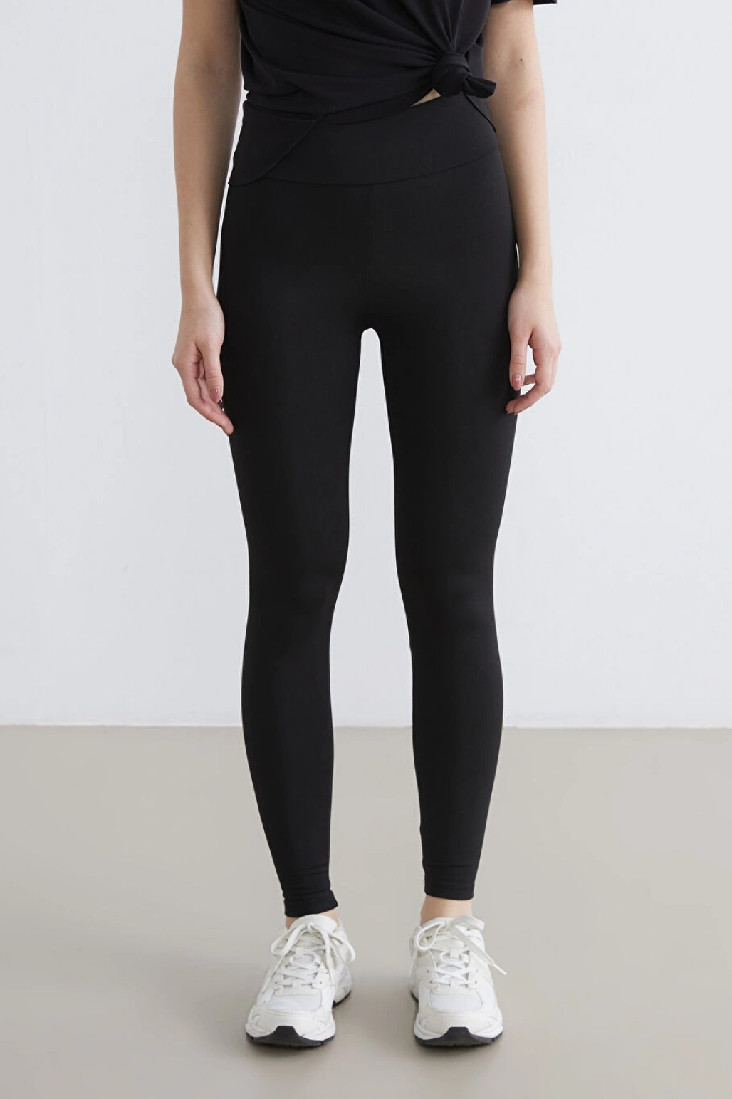 XSIDE Siyah Yüksek Bel Kadın Tayt