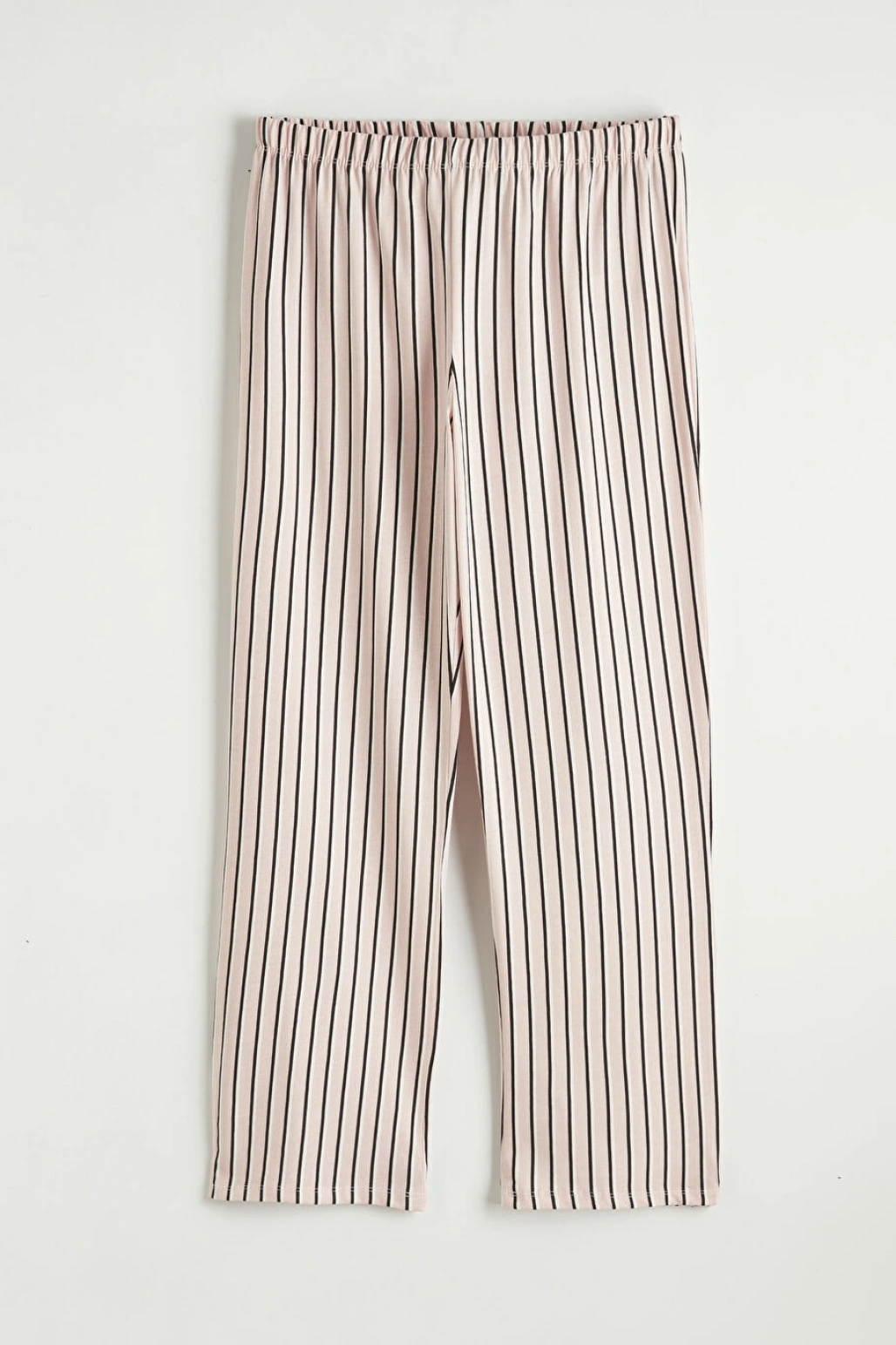 LCW Young Pembe Gömlek Yaka Çizgili Kadın Pijama Takım