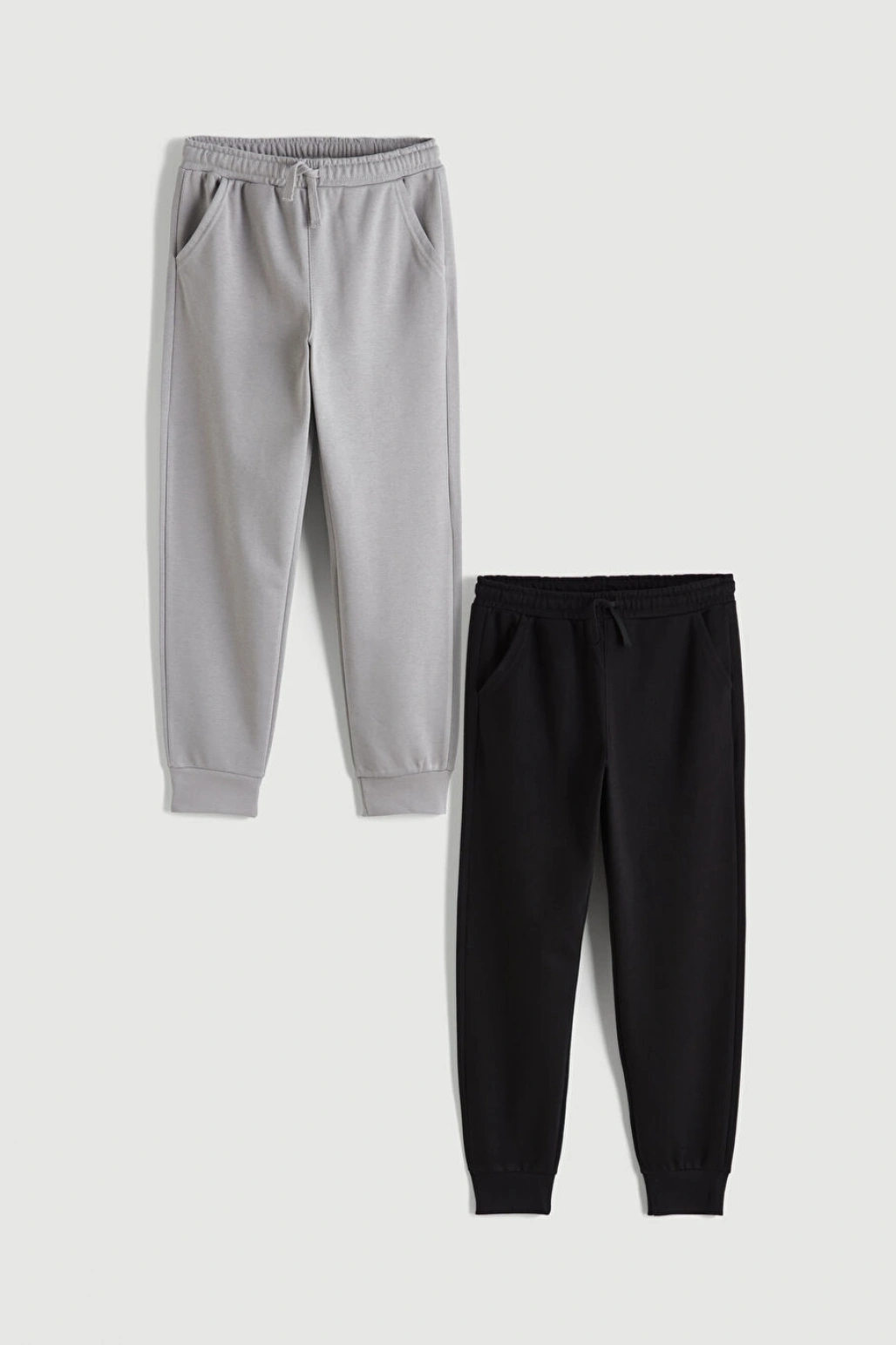 LCW Kids Siyah Beli Lastikli Erkek Çocuk Jogger Eşofman Altı 2li