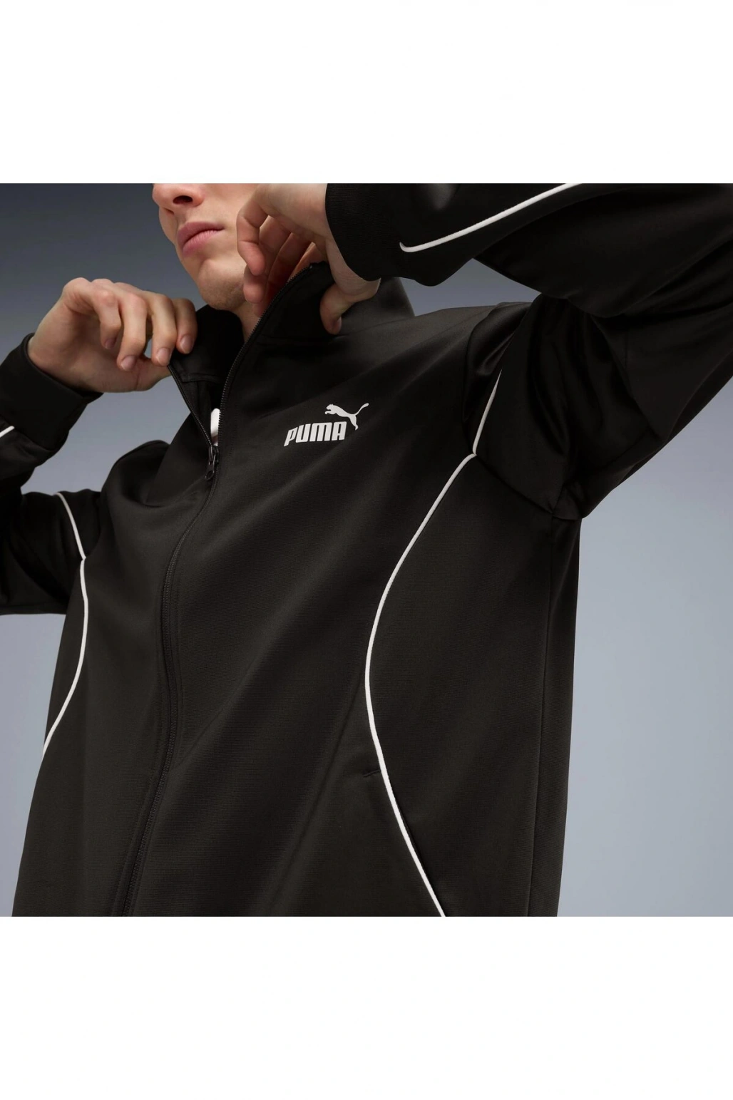 Puma Poly Piping Erkek Siyah Eşofman Takımı