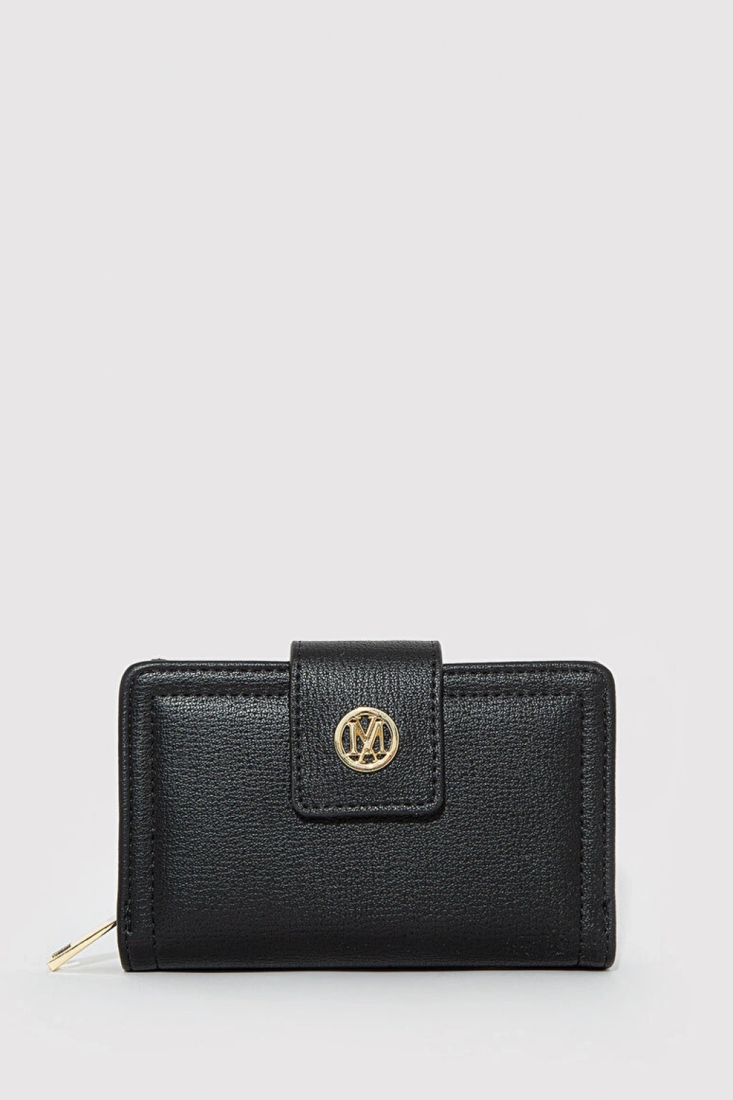 M Logo Detaylı Siyah Cüzdan