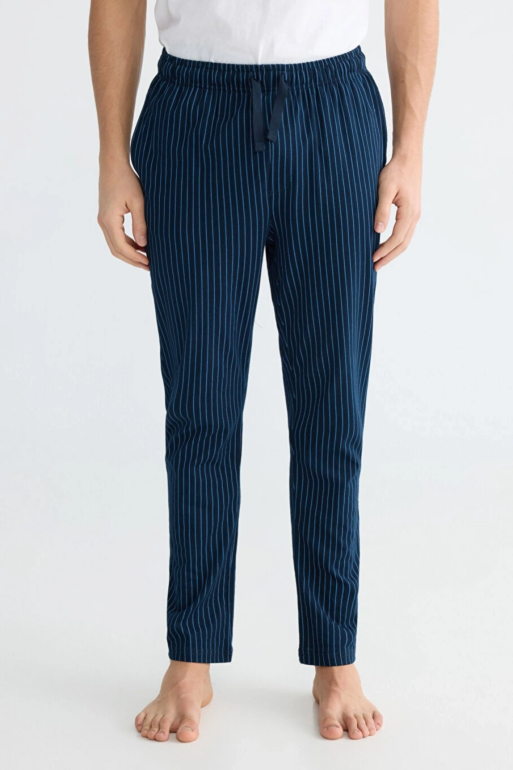 LC WAIKIKI Lacivert Standart Kalıp Çizgili Erkek Pijama Altı