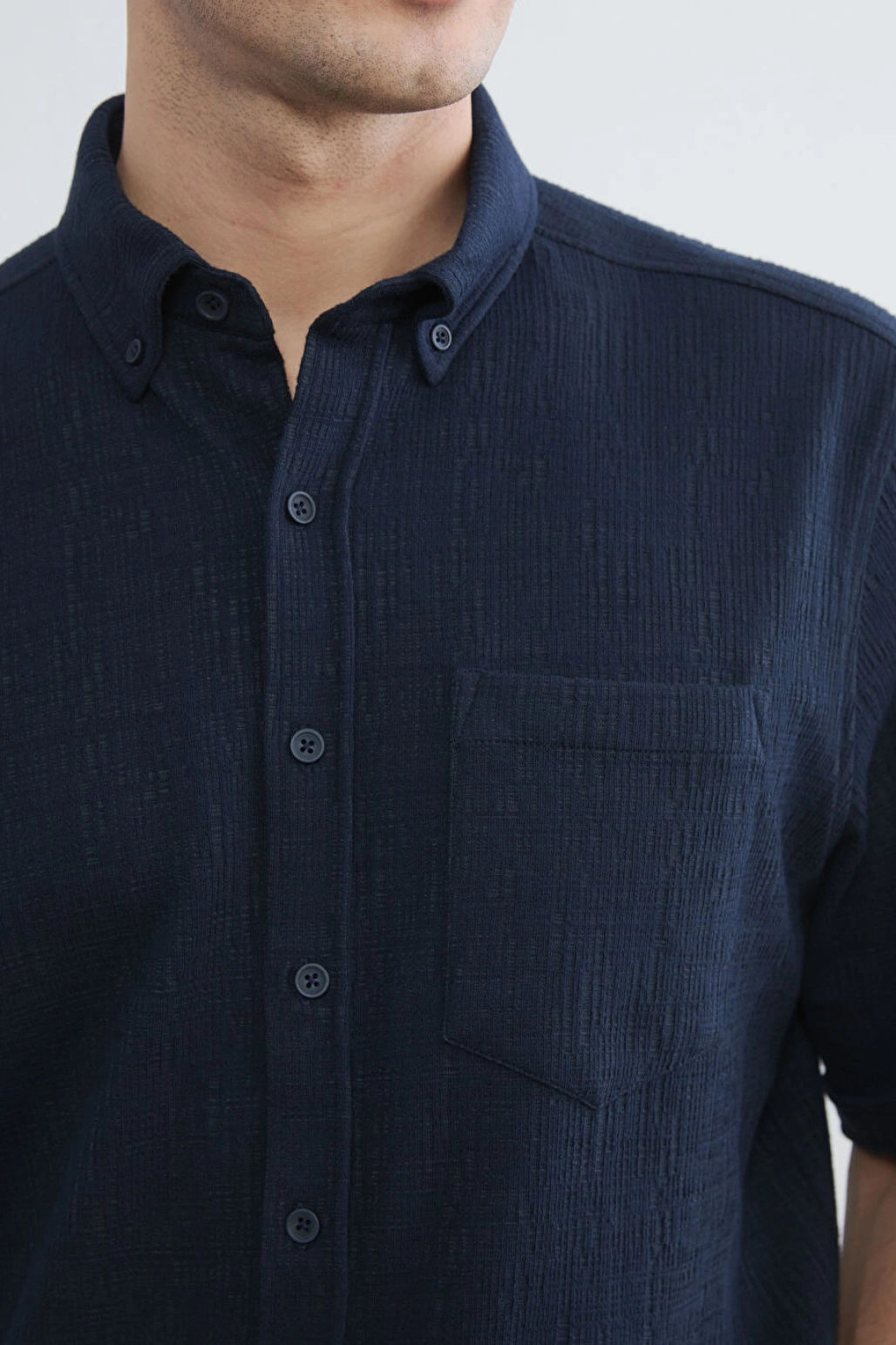 LCWAIKIKI Classic Lacivert Regular Fit Erkek Gömlek