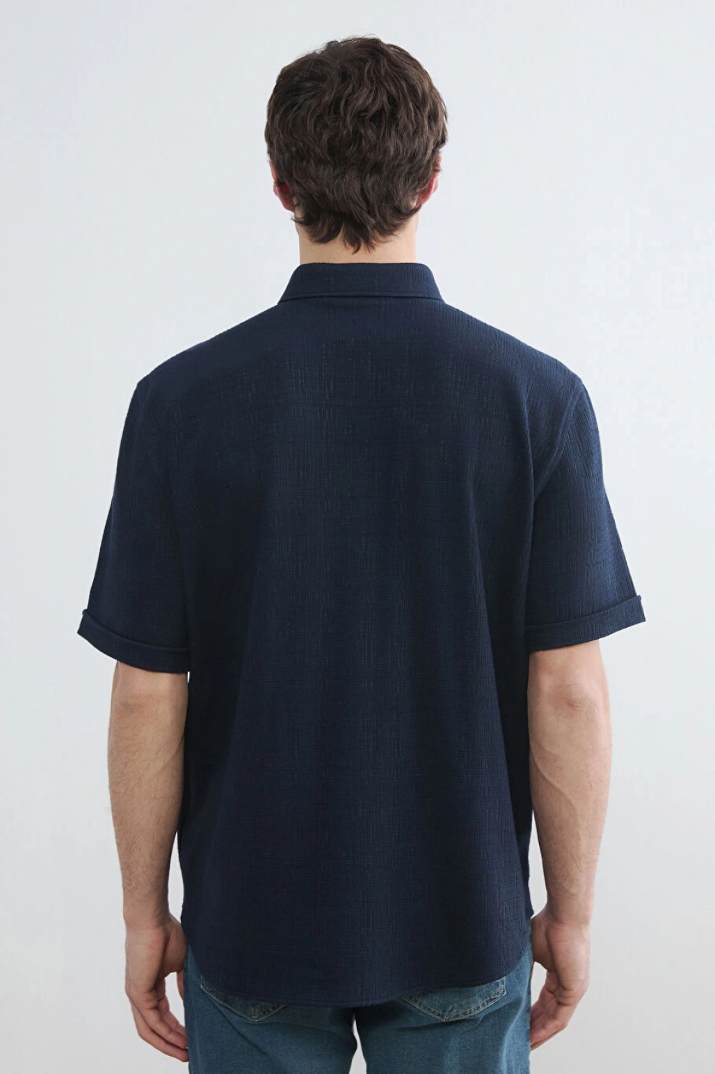 LCWAIKIKI Classic Lacivert Regular Fit Erkek Gömlek