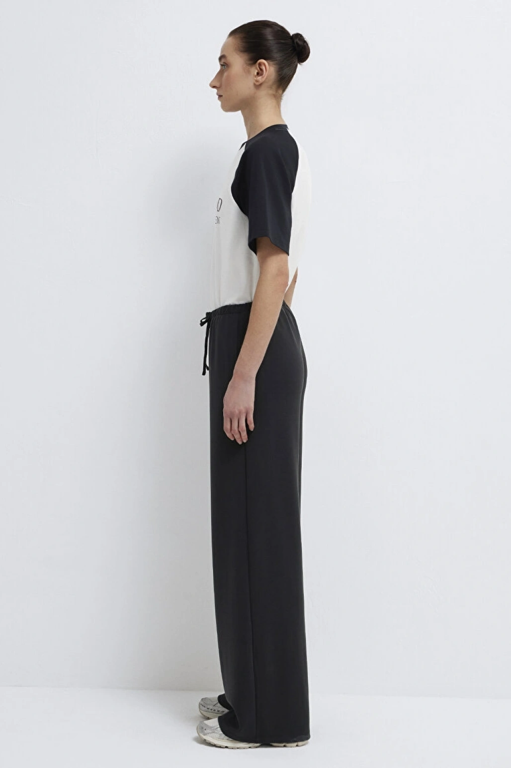 Geniş Paça Siyah Eşofman Altı