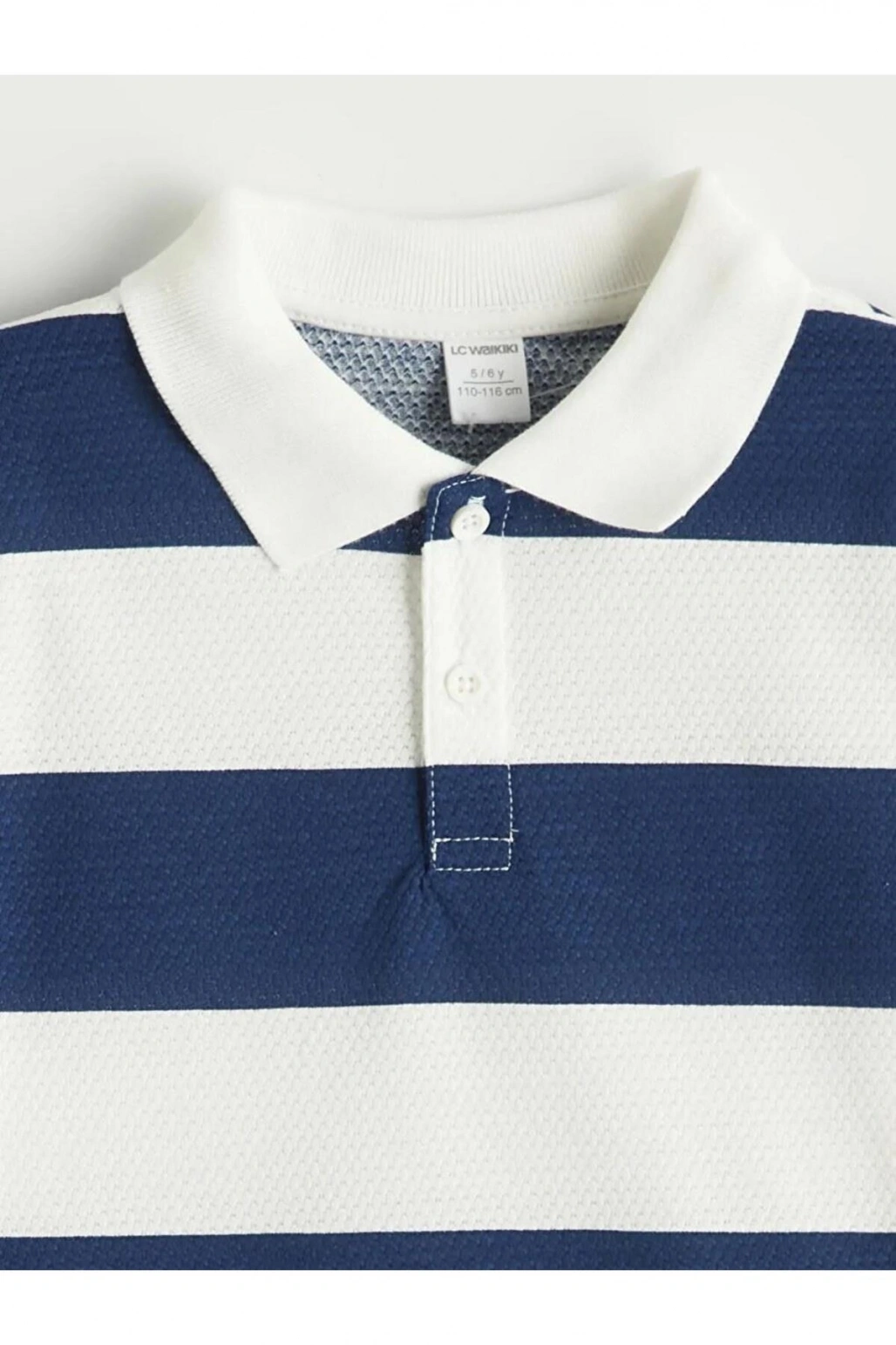 LC Waikiki Polo Yaka Çizgili Erkek Çocuk Tişört